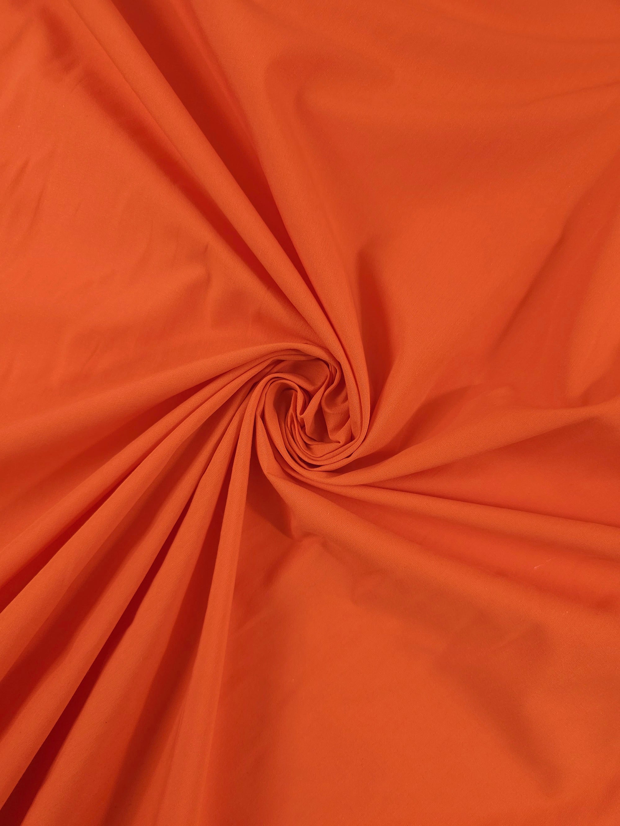Orange Cotton Poplin