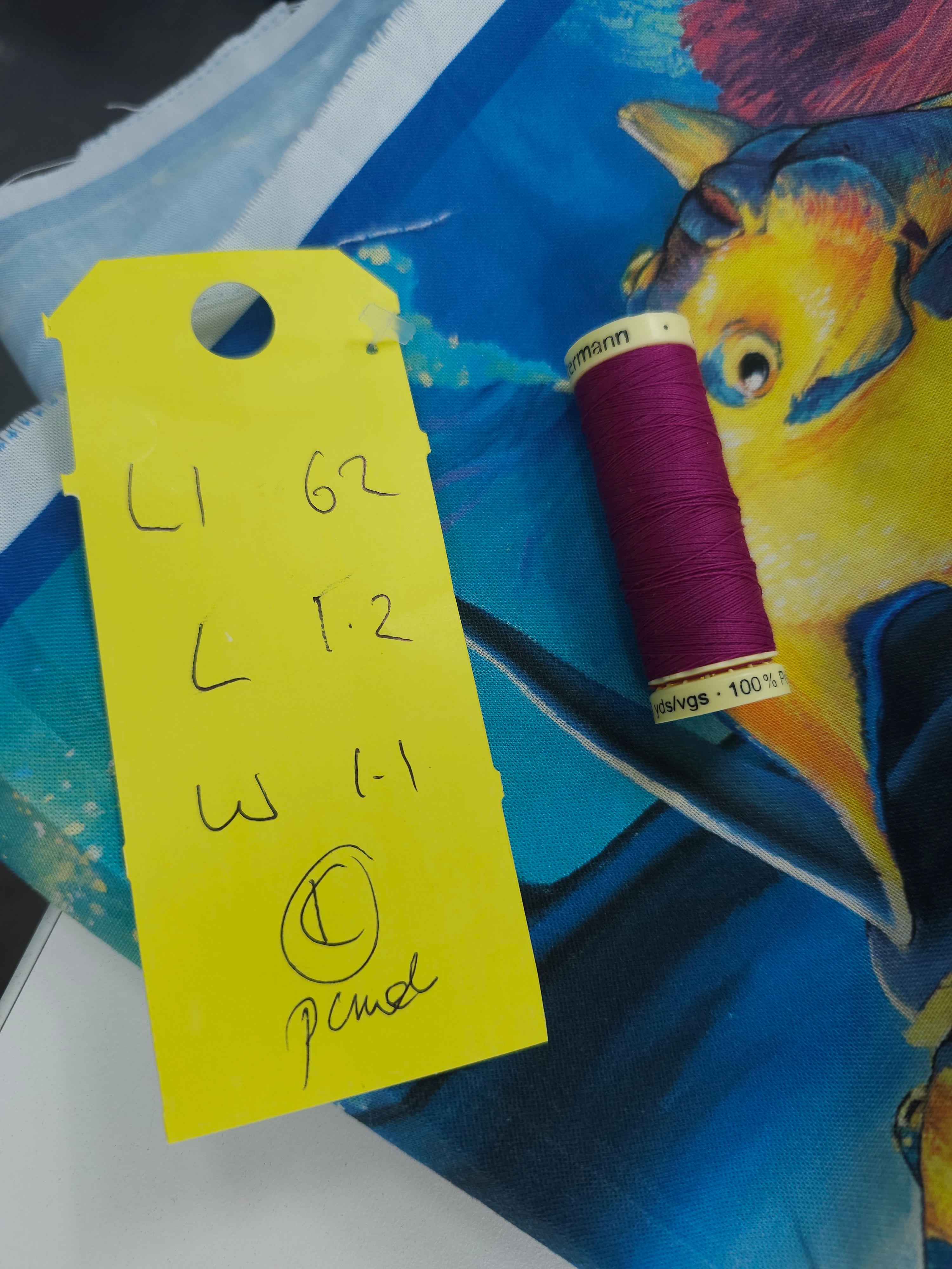 Dolphin Cotton panel- 1.2m piece