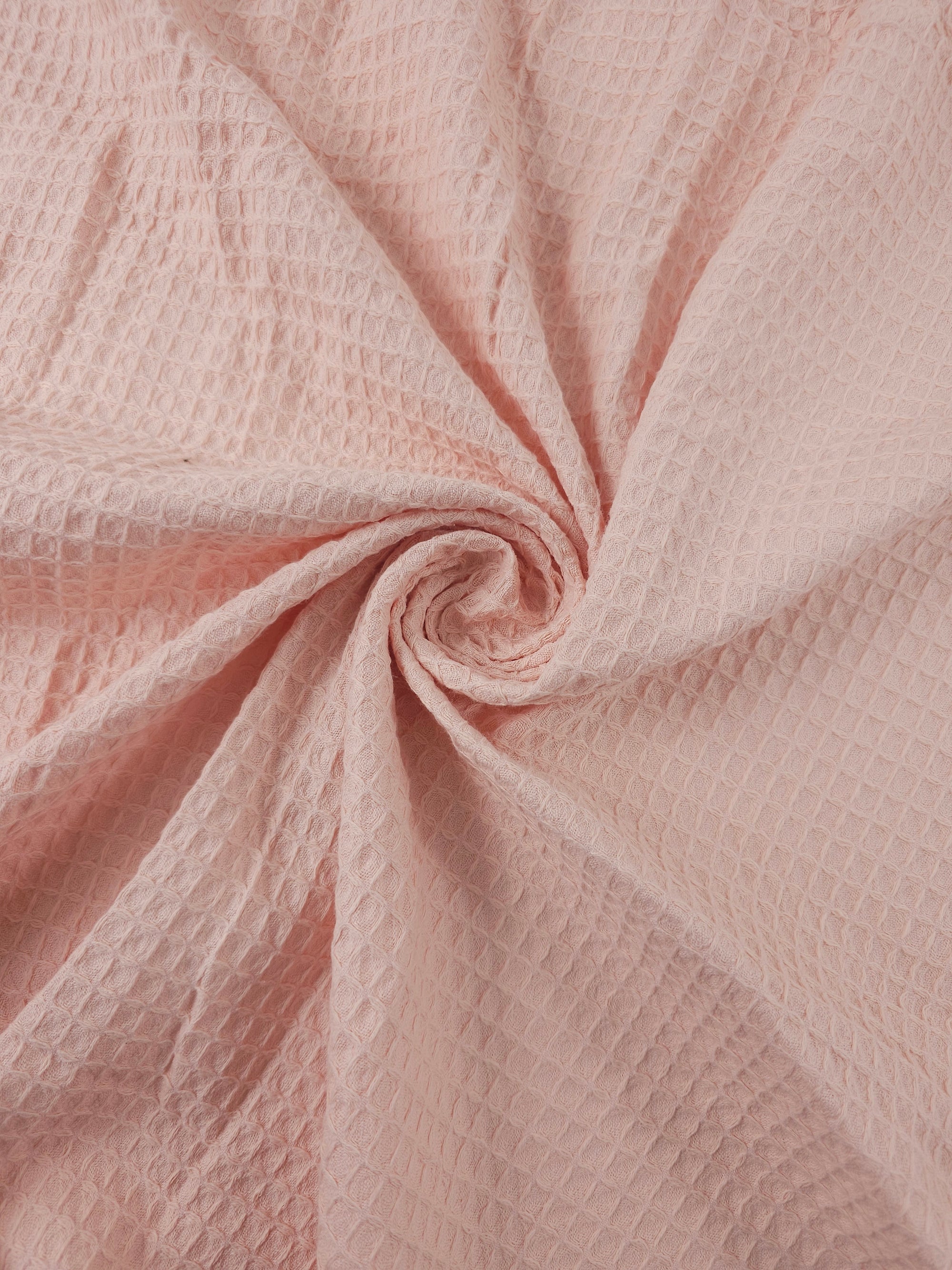Baby Pink Waffle Cotton *EXTRA WIDE*