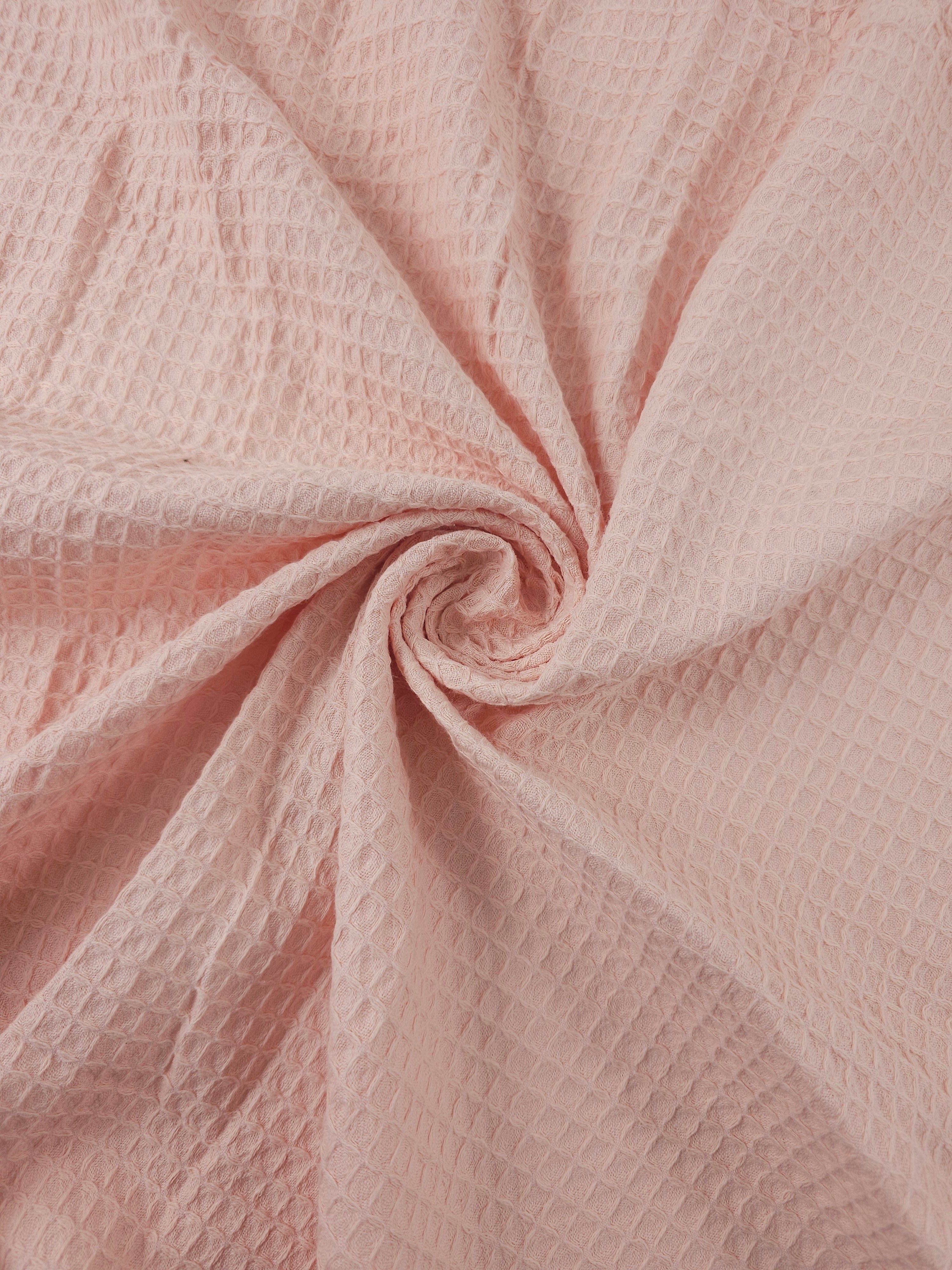 Baby Pink Waffle Cotton *EXTRA WIDE*