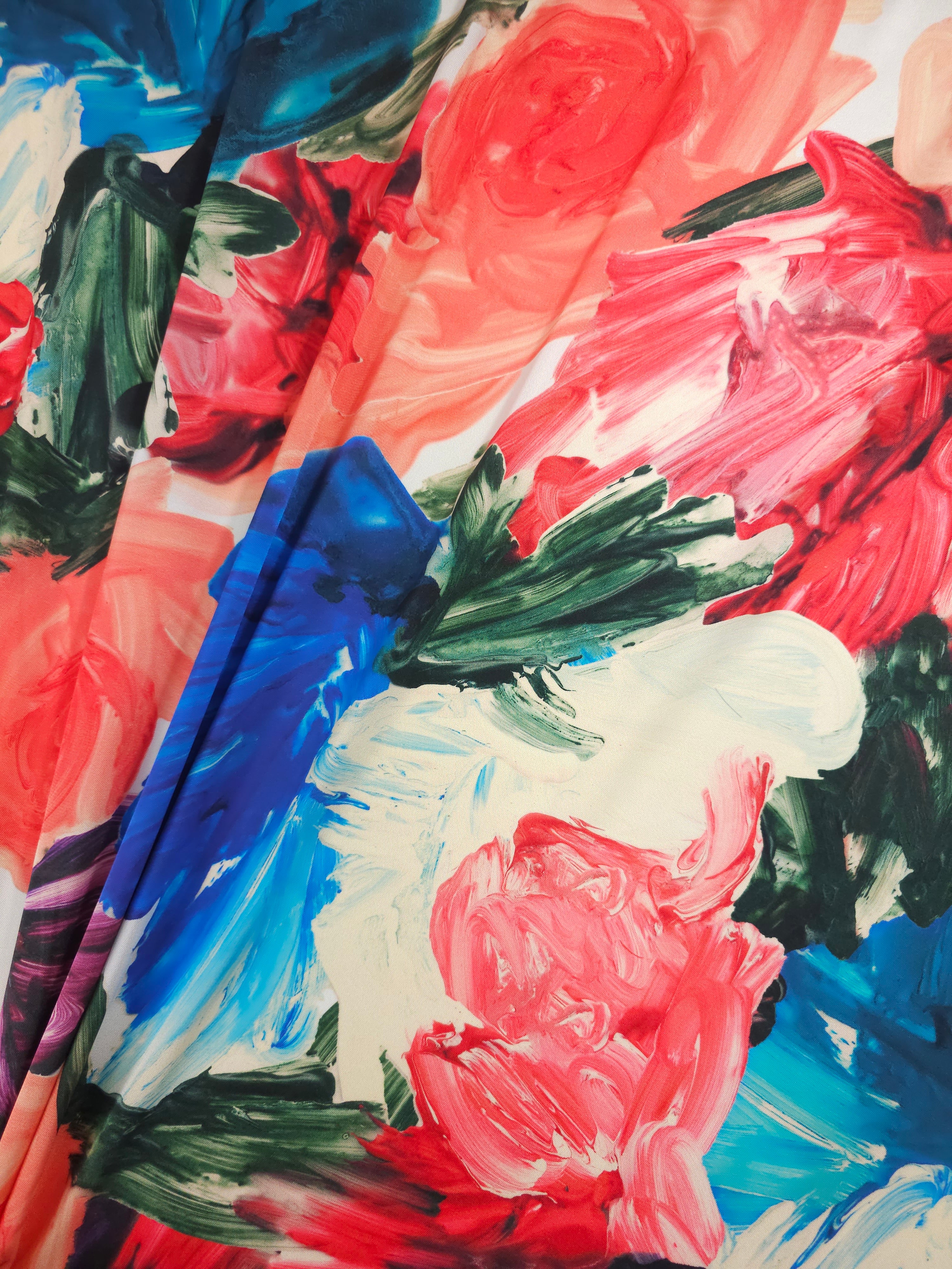 Watercolour Floral Jardin Matte Satin