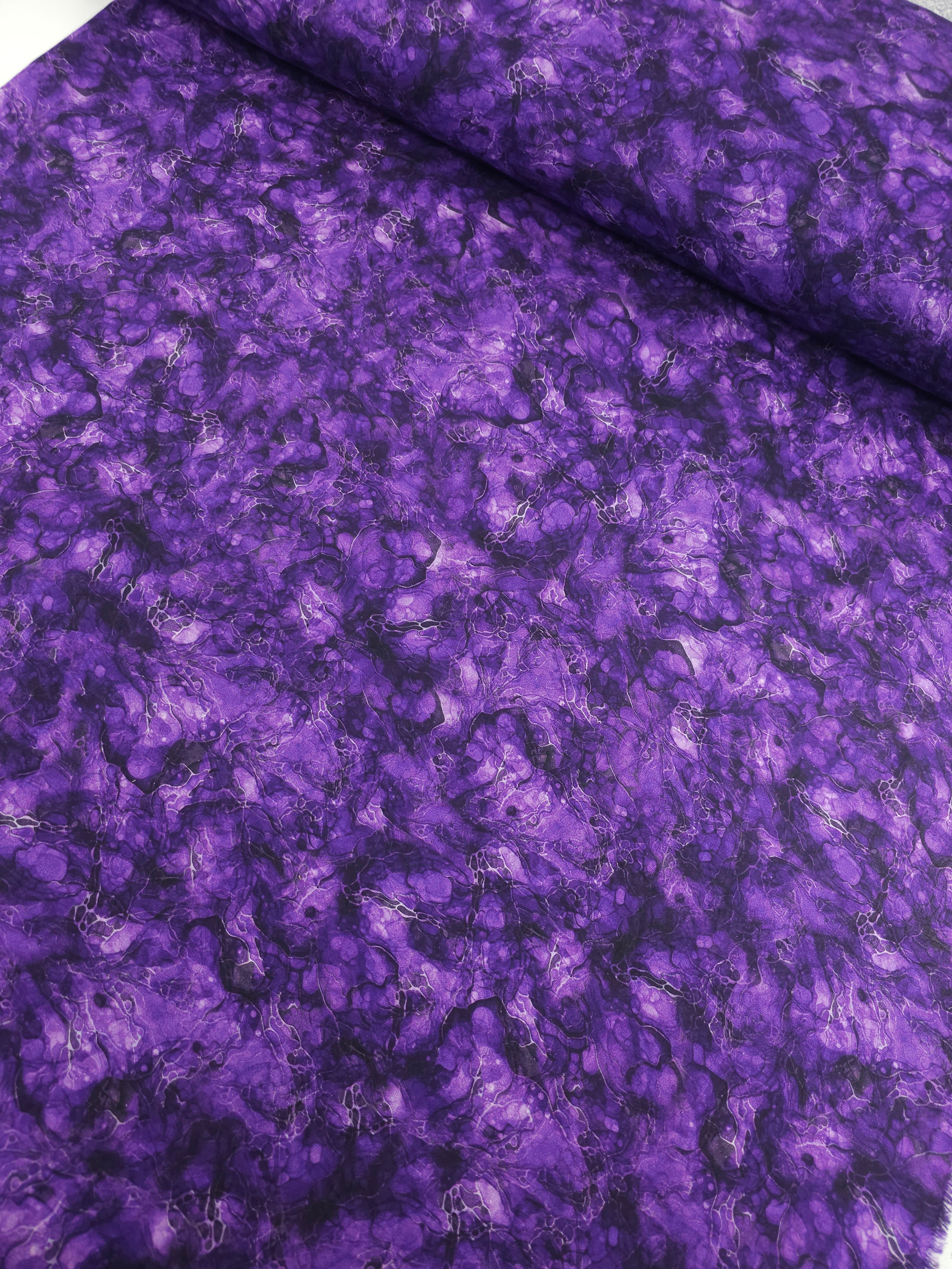 Purple Crystal Waters 100% Cotton 106" *EXTRA WIDE*