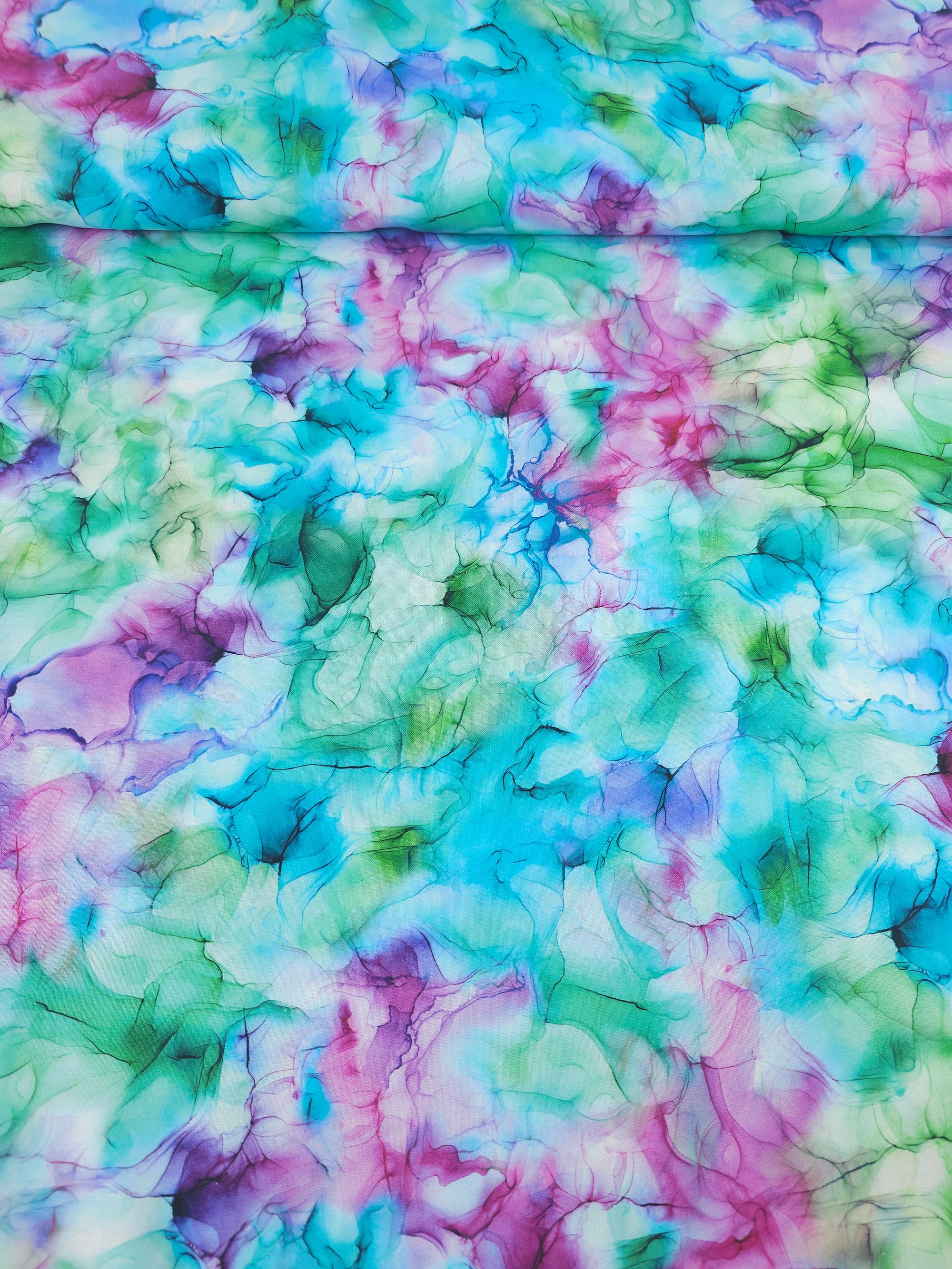 Mermaid Watercolour Diffusion 100% Cotton