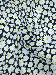  Irregular Daisy Floral Viscose Jersey