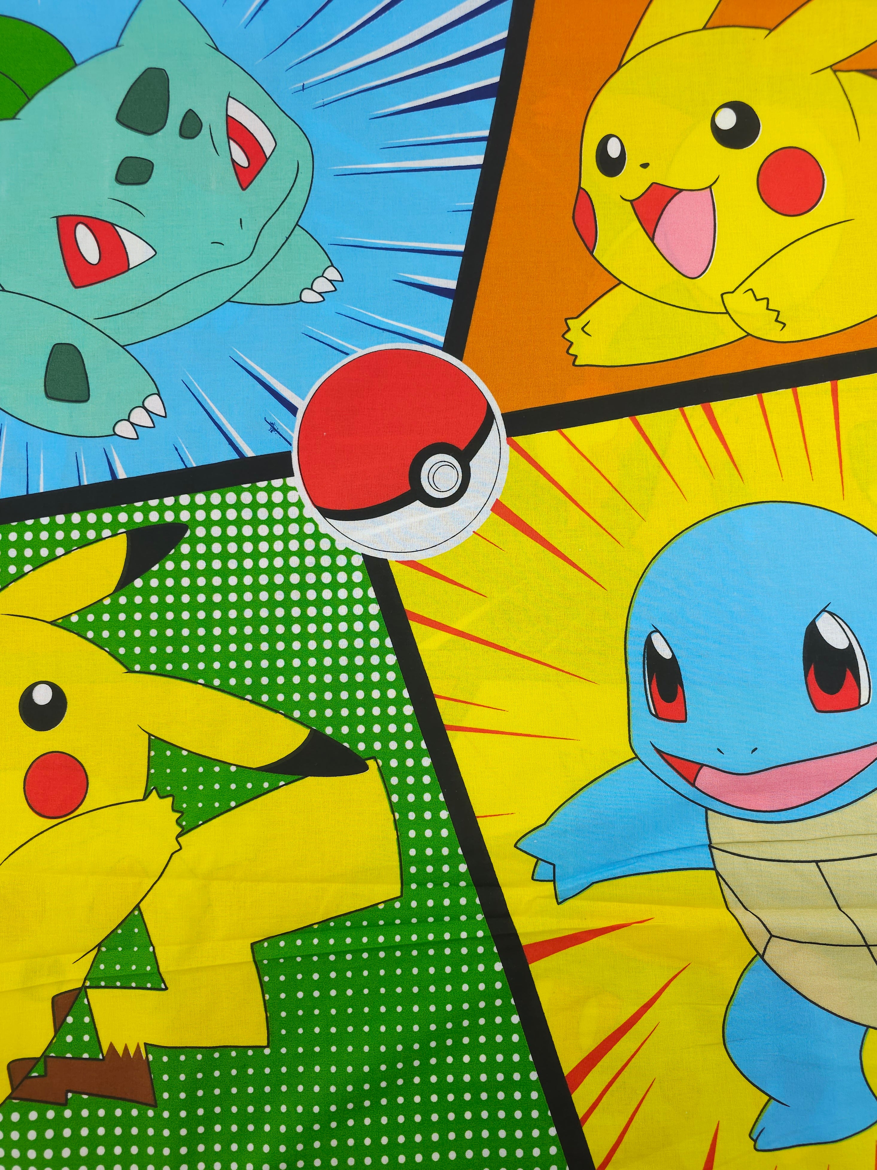 Pokemon Retro 100% Cotton 82" *EXTRA WIDE* - Tesco