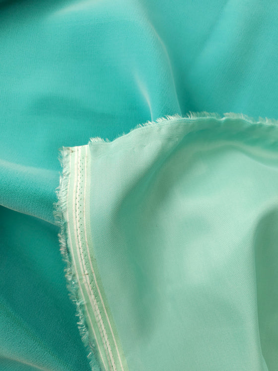 Aqua Blue Viscose Velvet