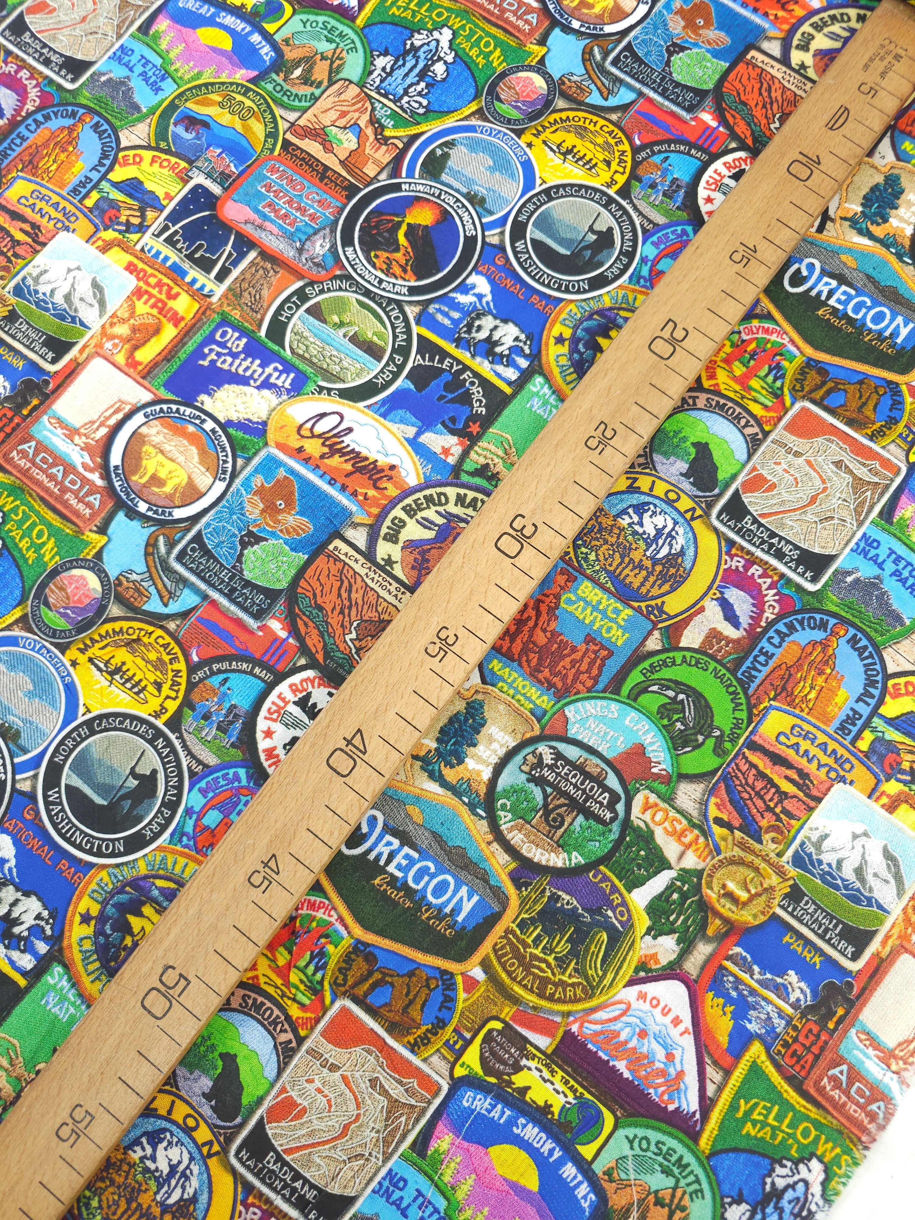 National Park Badges 100% Cotton