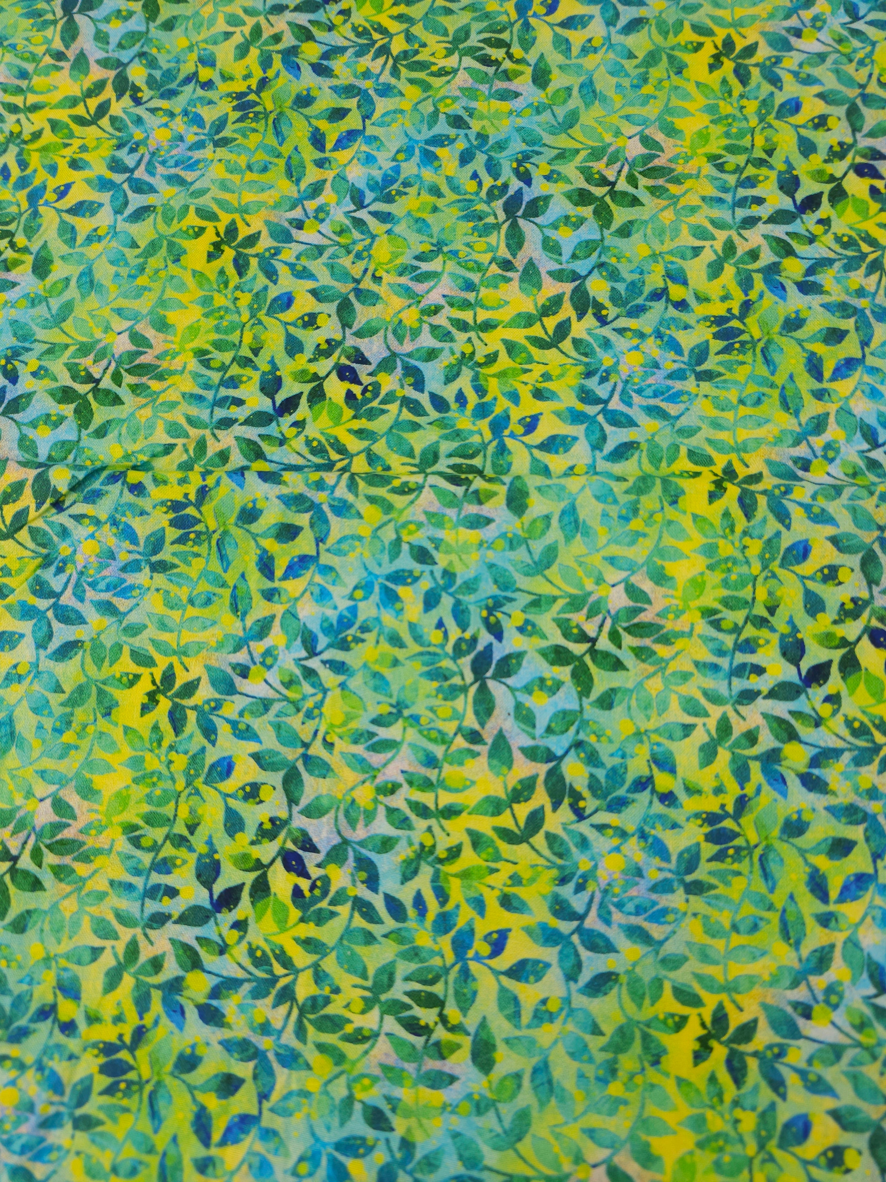 Green/Blue Leaf Concerto 100% Cotton
