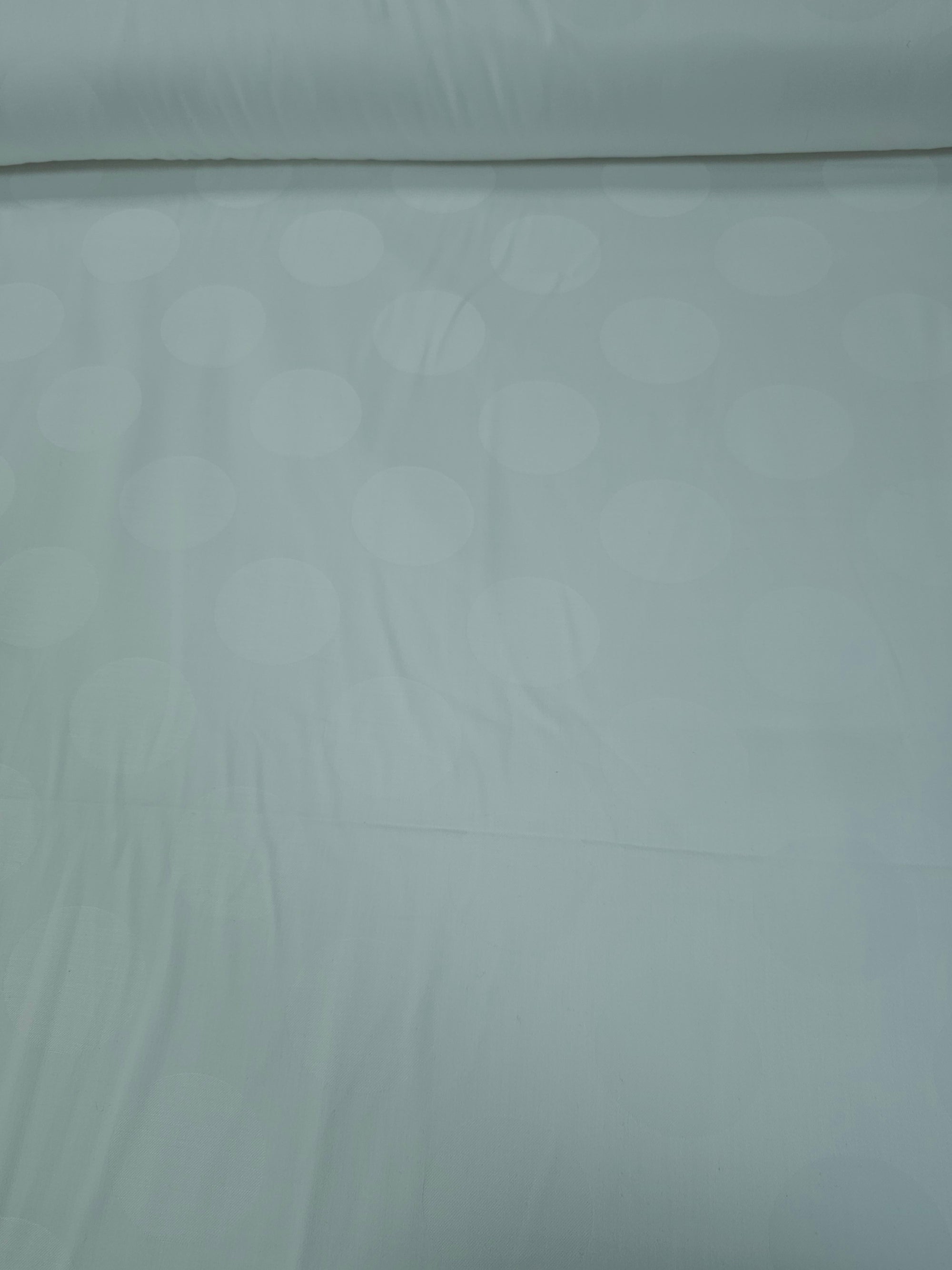 White Polka Cotton Sateen 94"