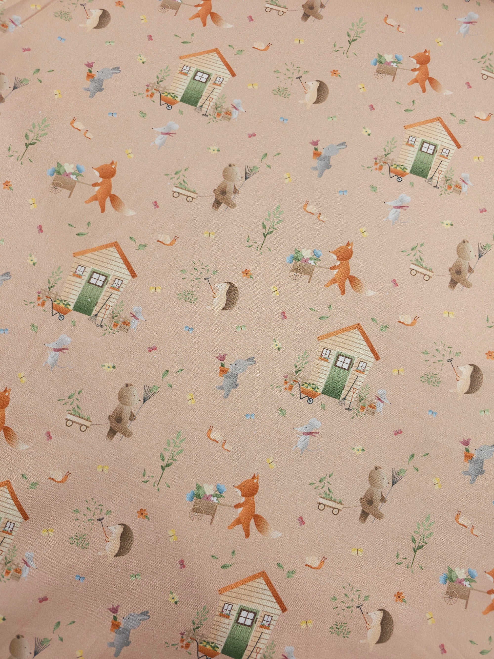 Novelty Gardening Club 100% Cotton 57"