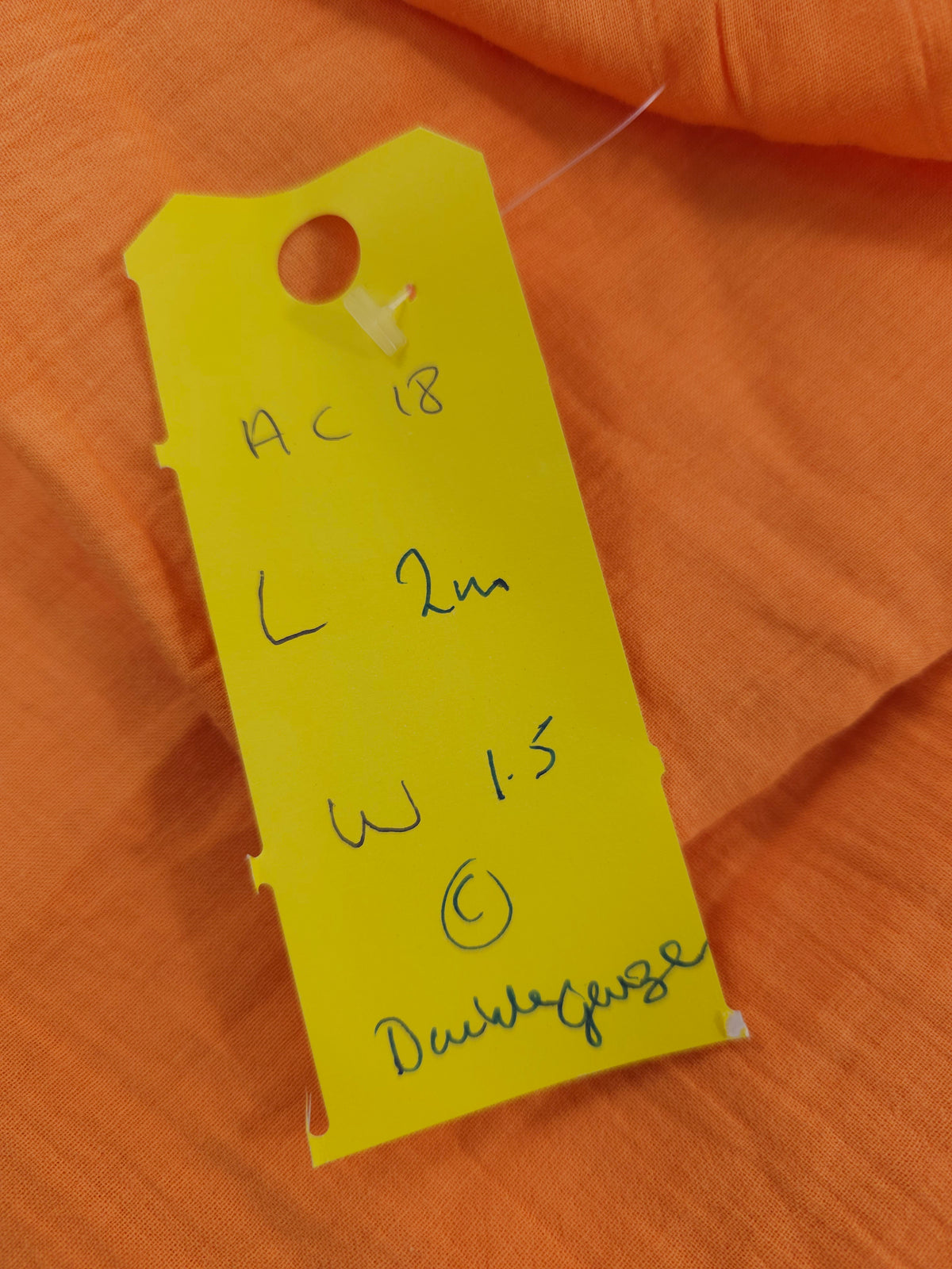 Orange Double gauze- 2m piece