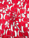 Red Santa's Hat Viscose Jersey