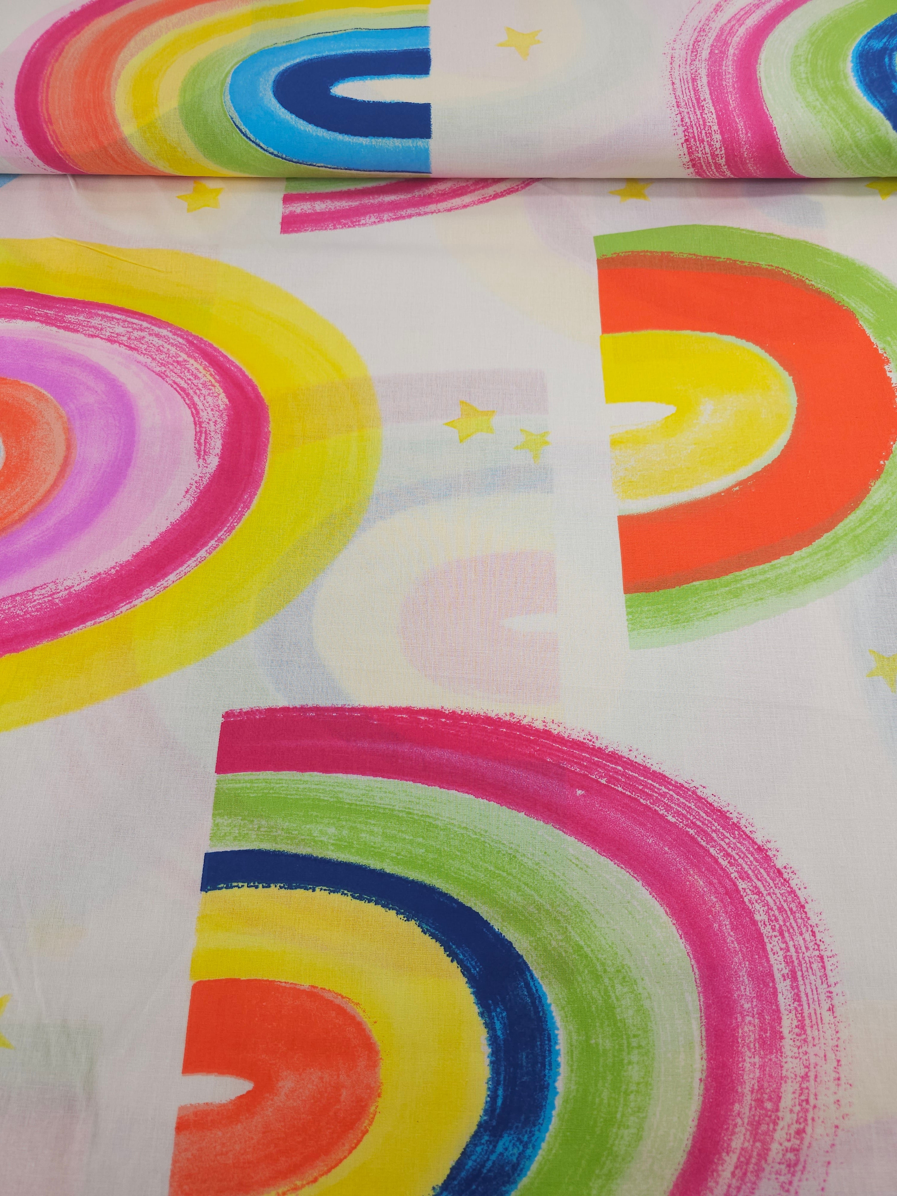 Painted Rainbow 100% Cotton 102” - Dunelm *EXTRA WIDE*