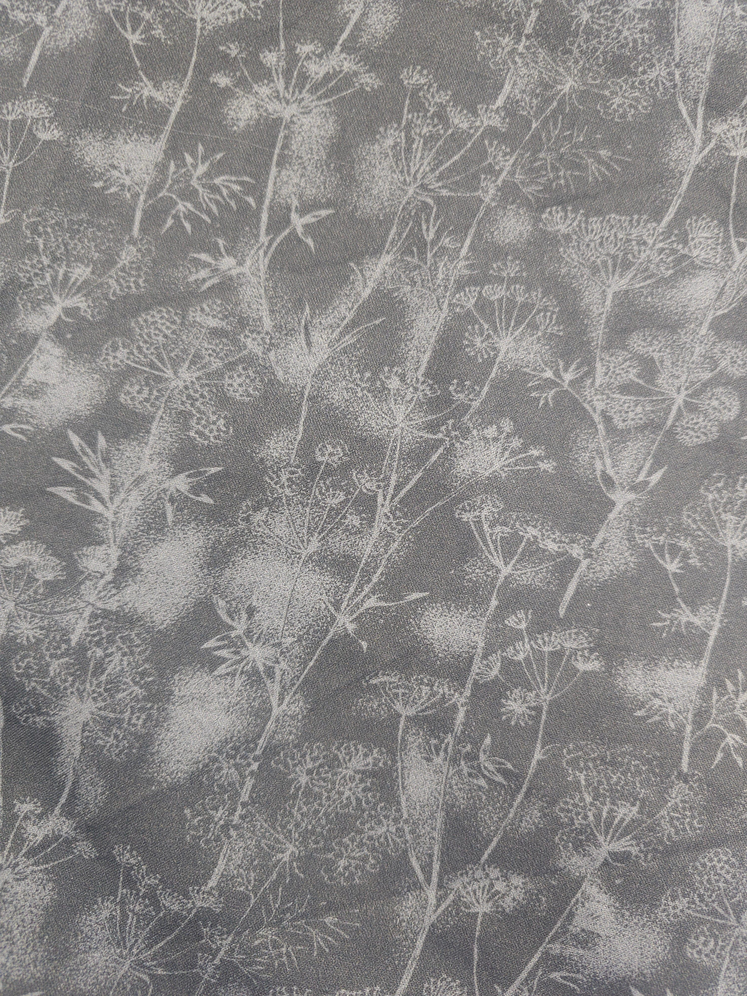 Dark grey dandelion Cotton- 0.8m piece