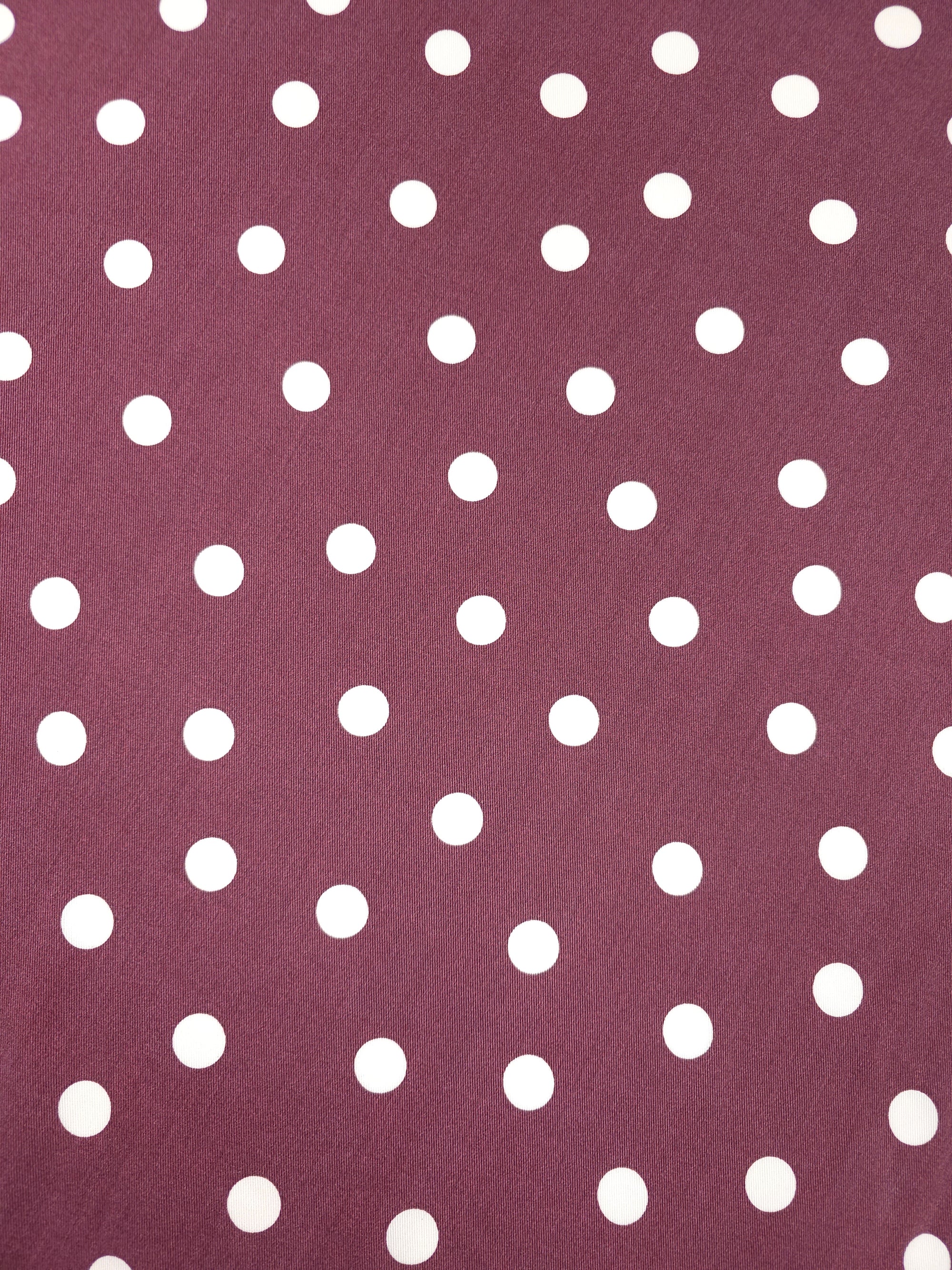 Grape Polka Spot Tencel Viscose