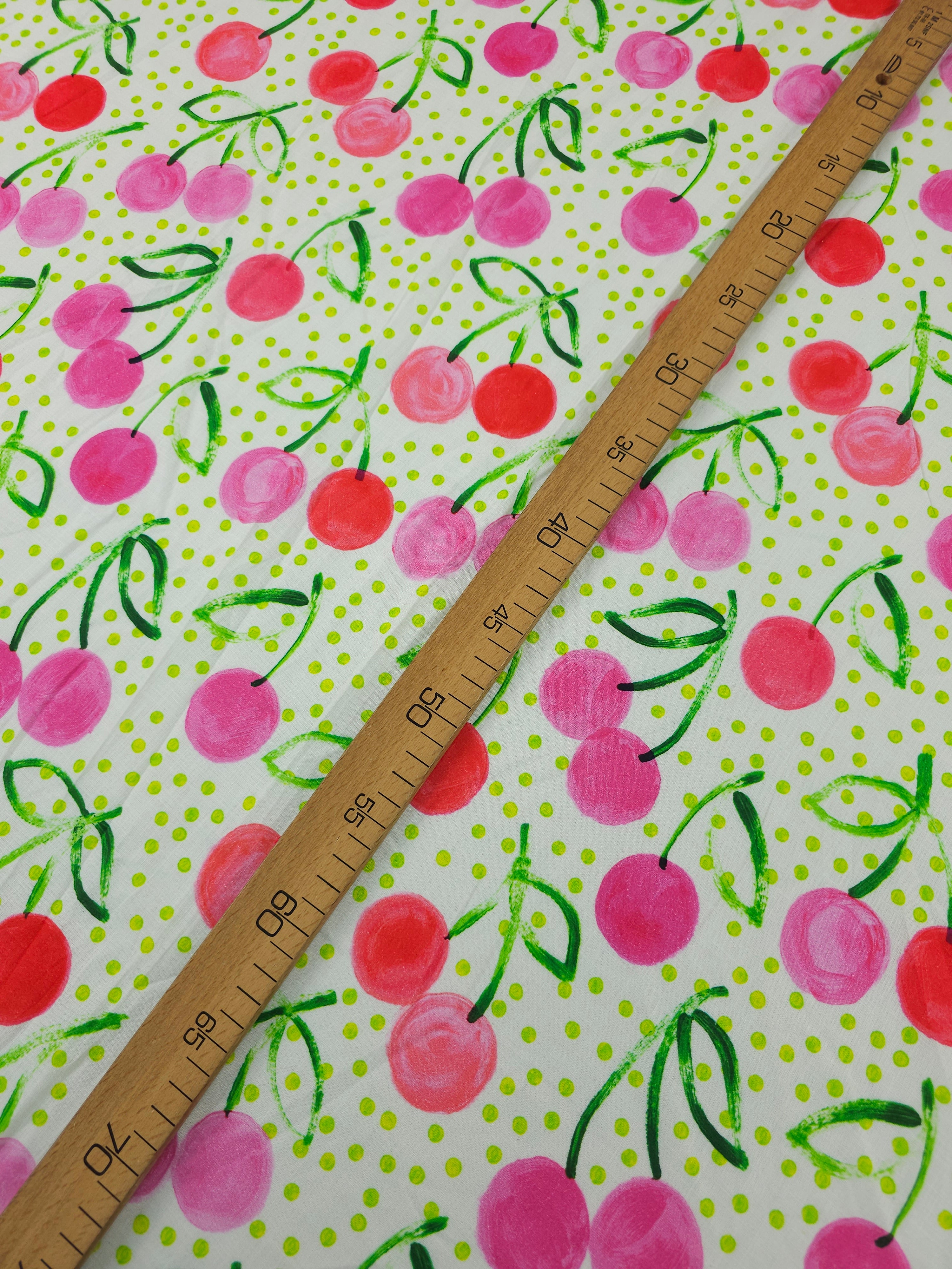 Dancing Cherry Mania Cotton Slub - Next