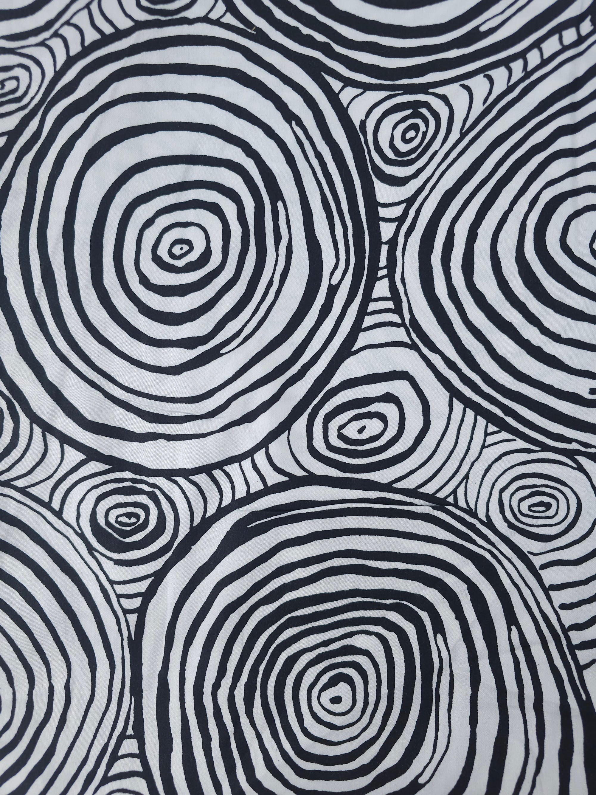 Circles Cotton sateen- 2.3m piece