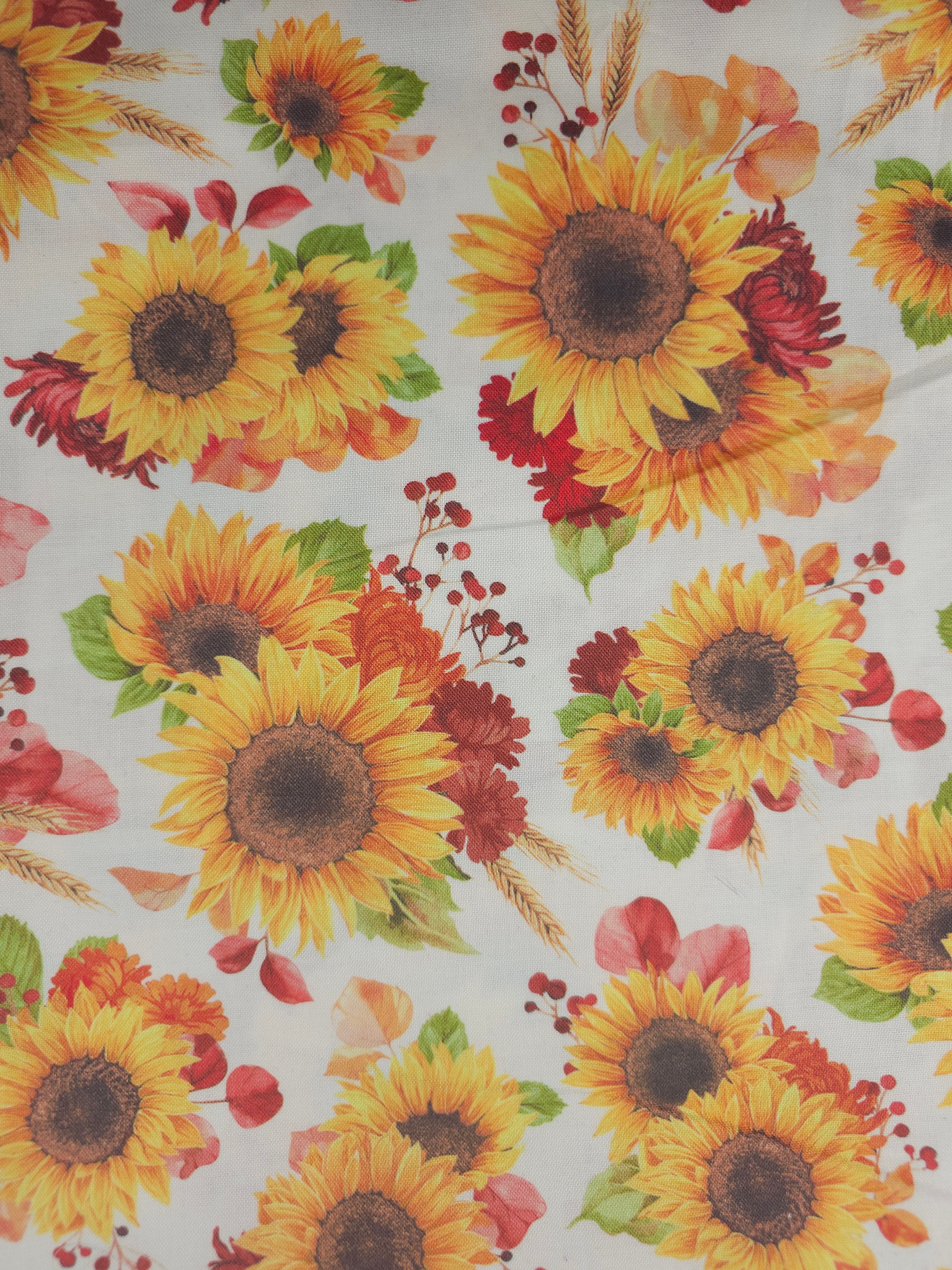 Sunflower 100% Cotton- 1.3m