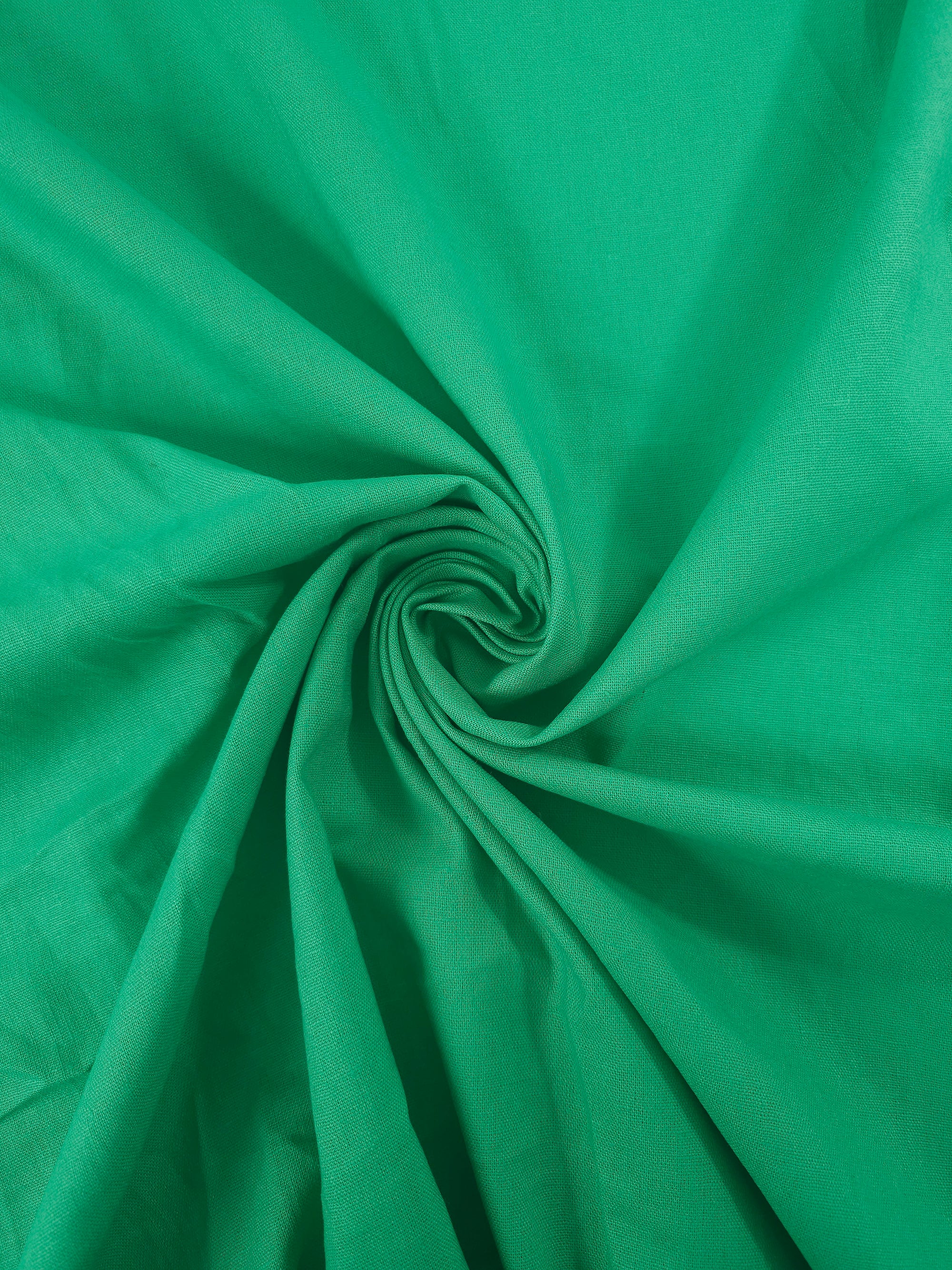 Jade Green Flax Linen