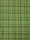 Lime Green/Black Tartan Acrylic Wool