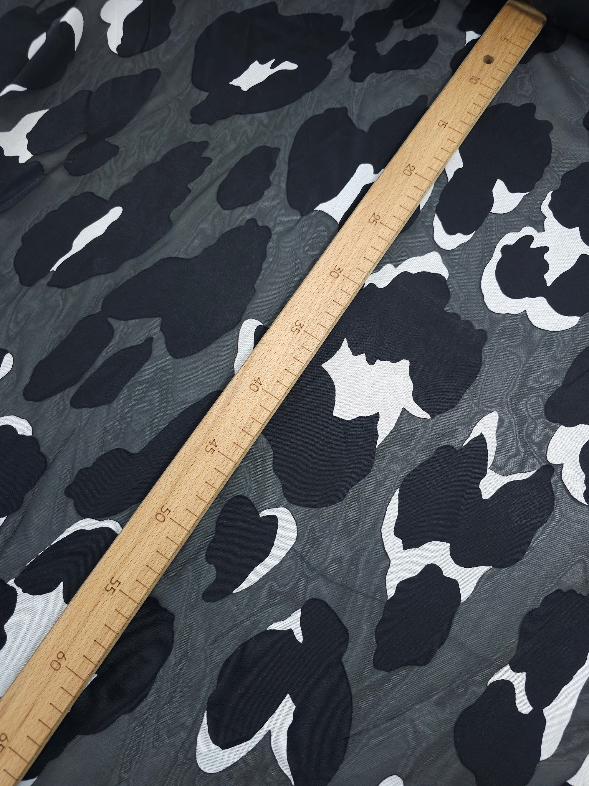 Black Leopard Jacquard