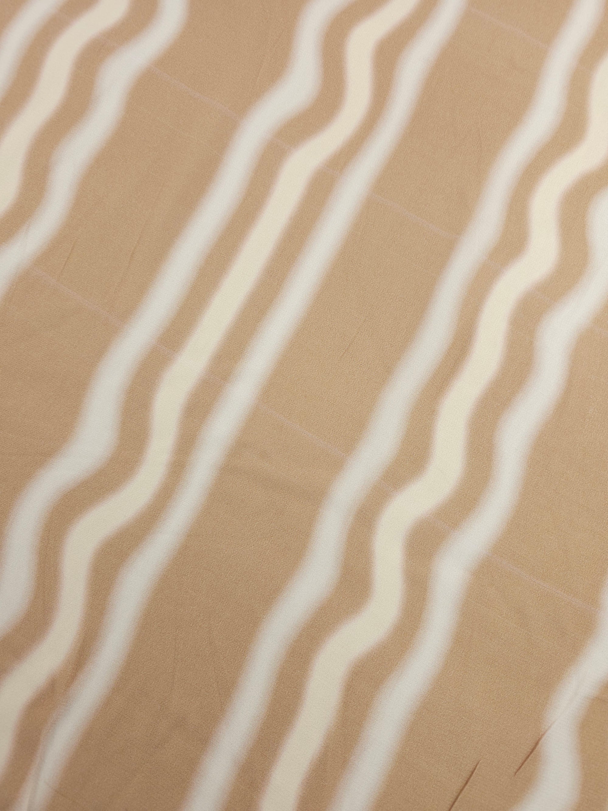 Sandy Blur Stripe Viscose Crepe *DEFECT*