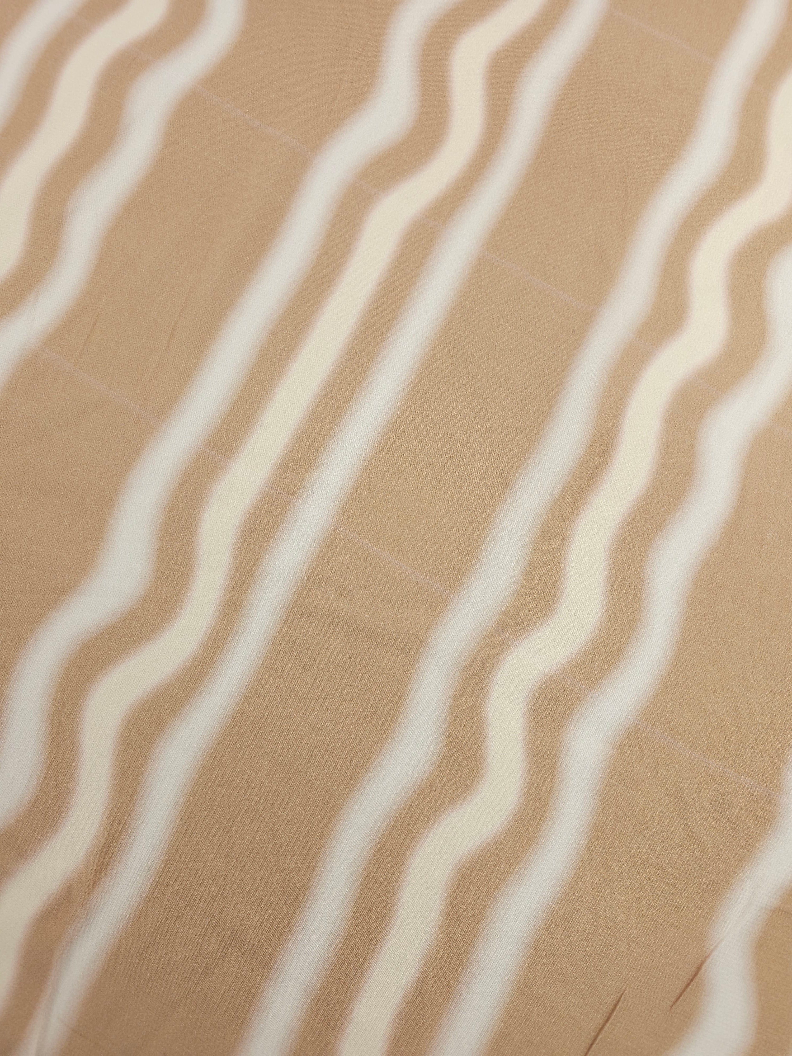 Sandy Blur Stripe Viscose Crepe *DEFECT*