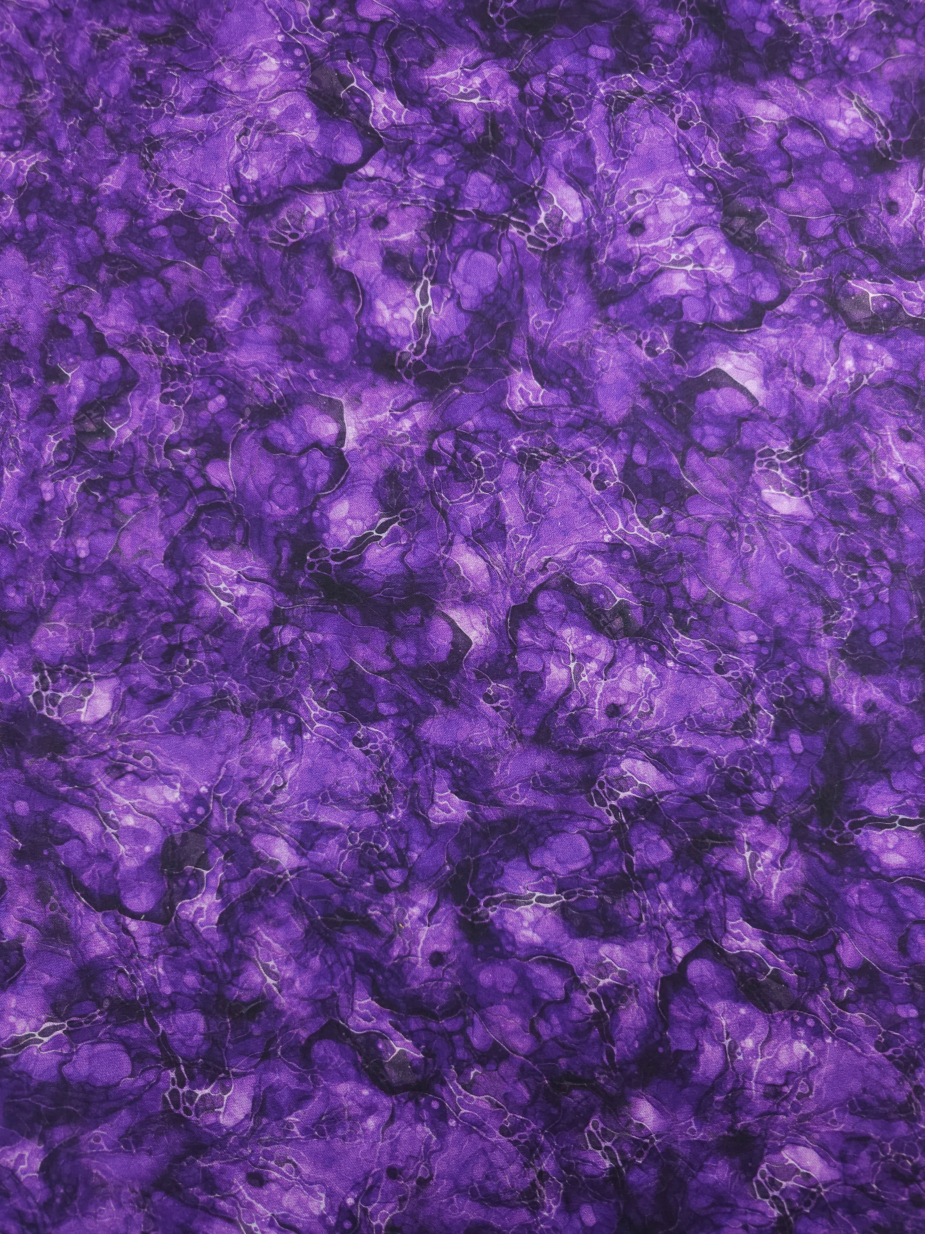 Purple Crystal Waters 100% Cotton 106" *EXTRA WIDE*