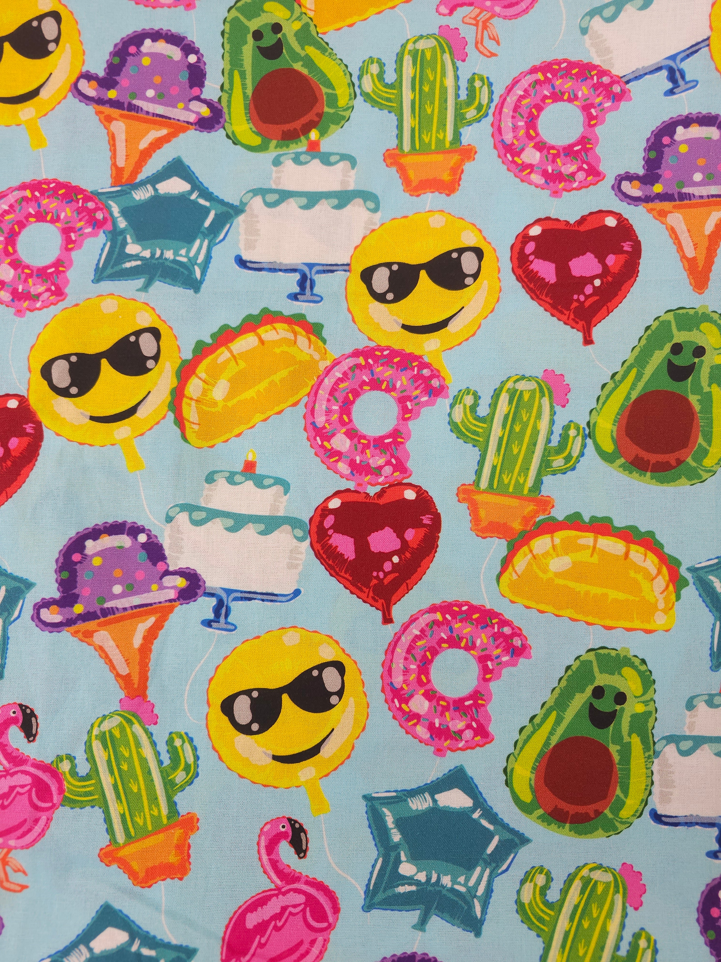 Emoji time Cotton- 1.6m piece
