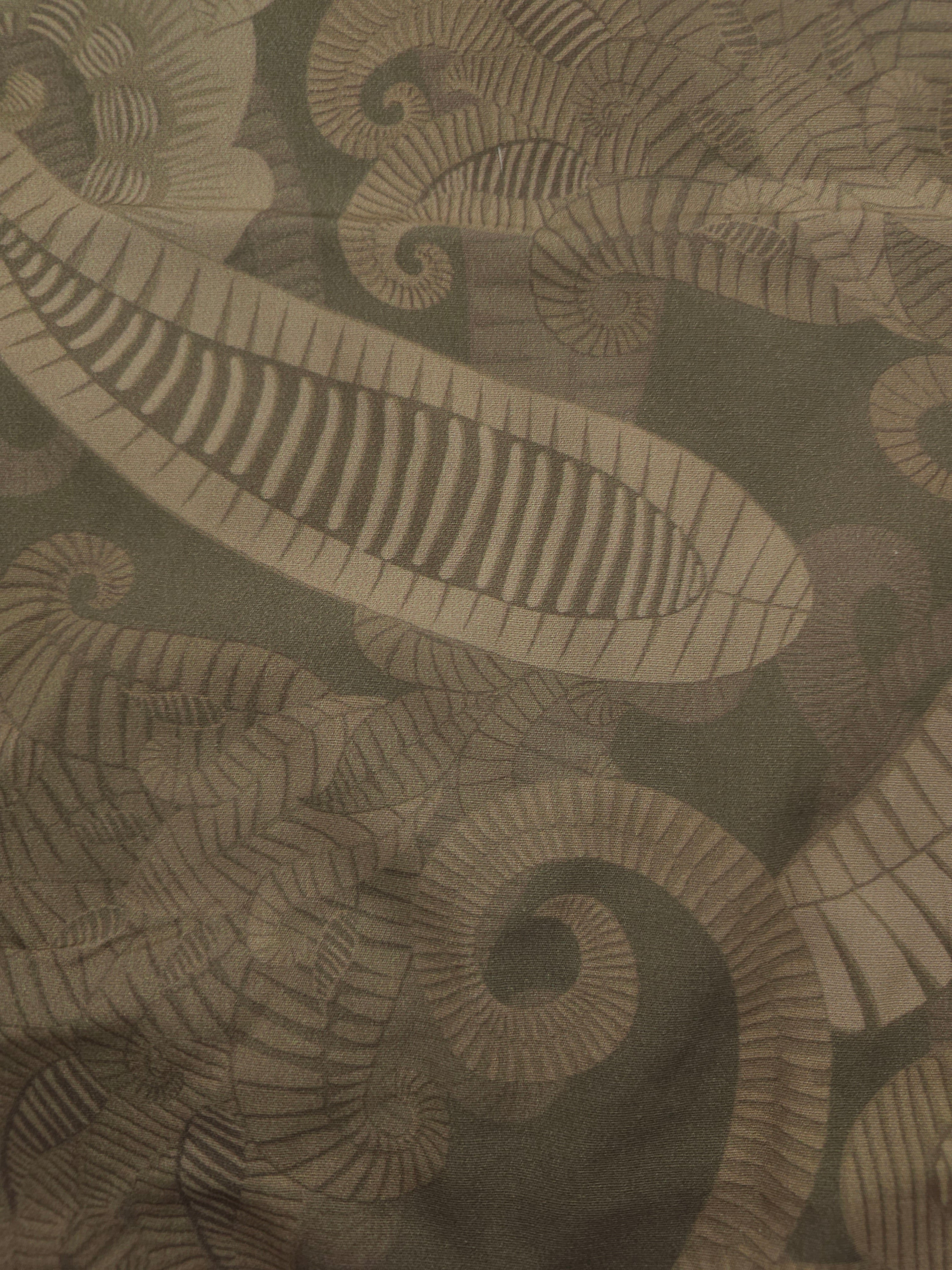 Brown flora design Viscose- 2m piece