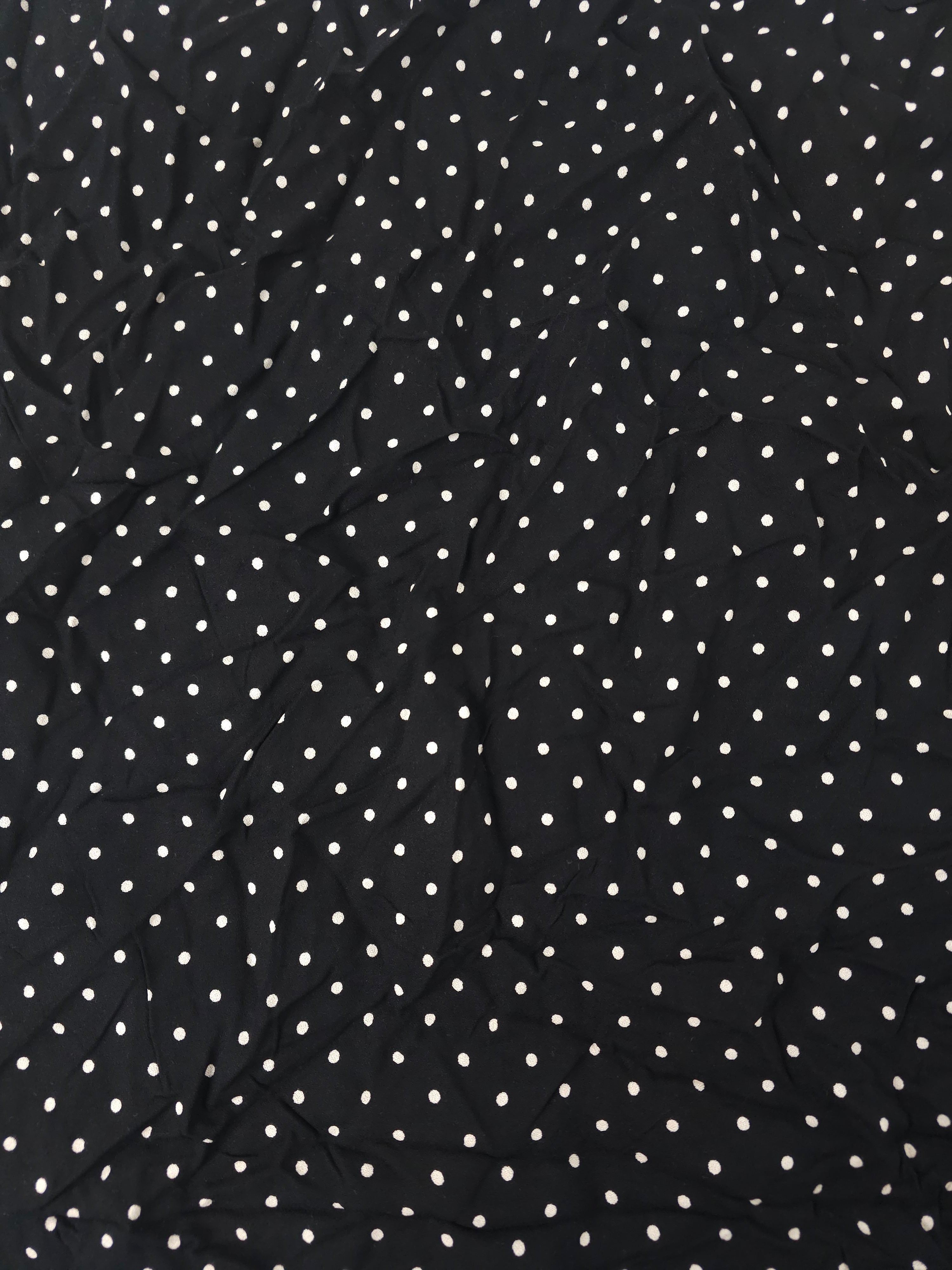 Black glitter dotted Viscose crepe- 1.6m piece