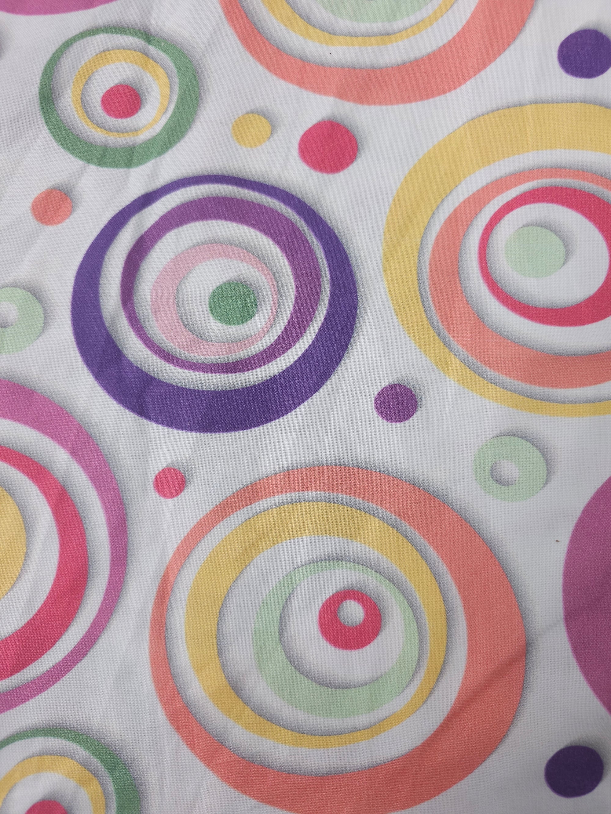Circles of the rainbow Cotton- 1.5m piece