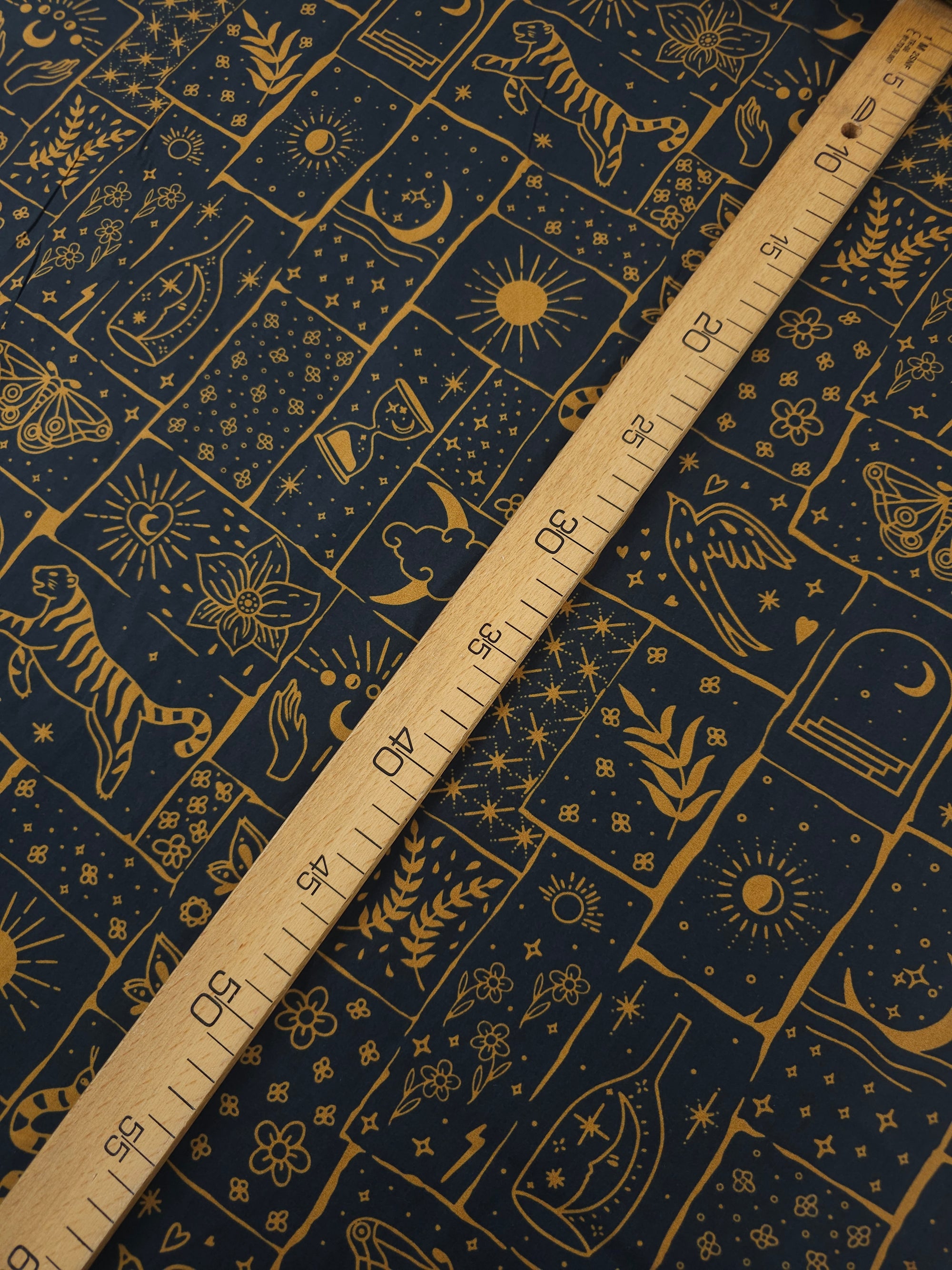 Black/Bronze Boho Mystique Lightweight Cotton 57"