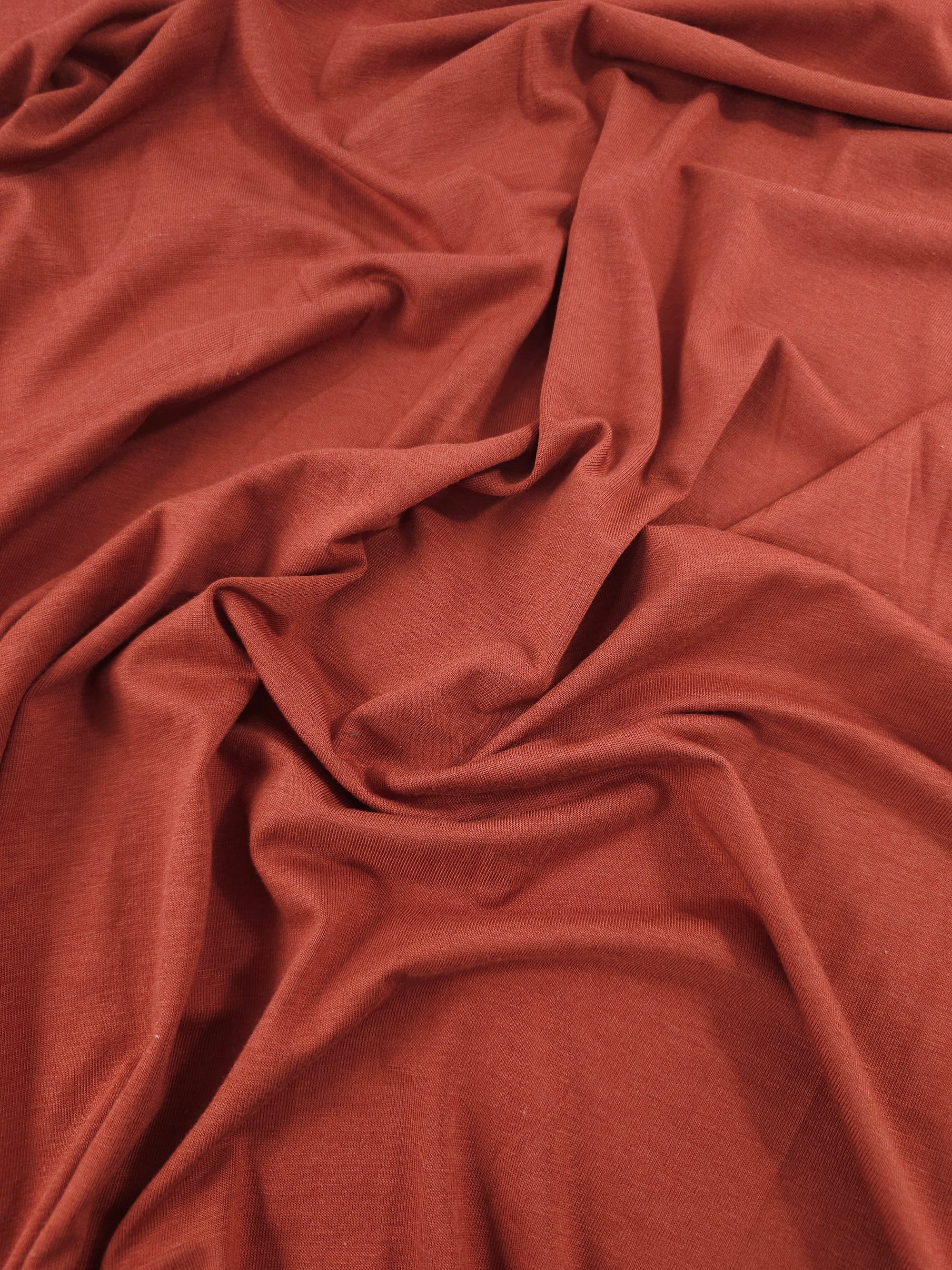 Rust Organic Bamboo Cotton Jersey