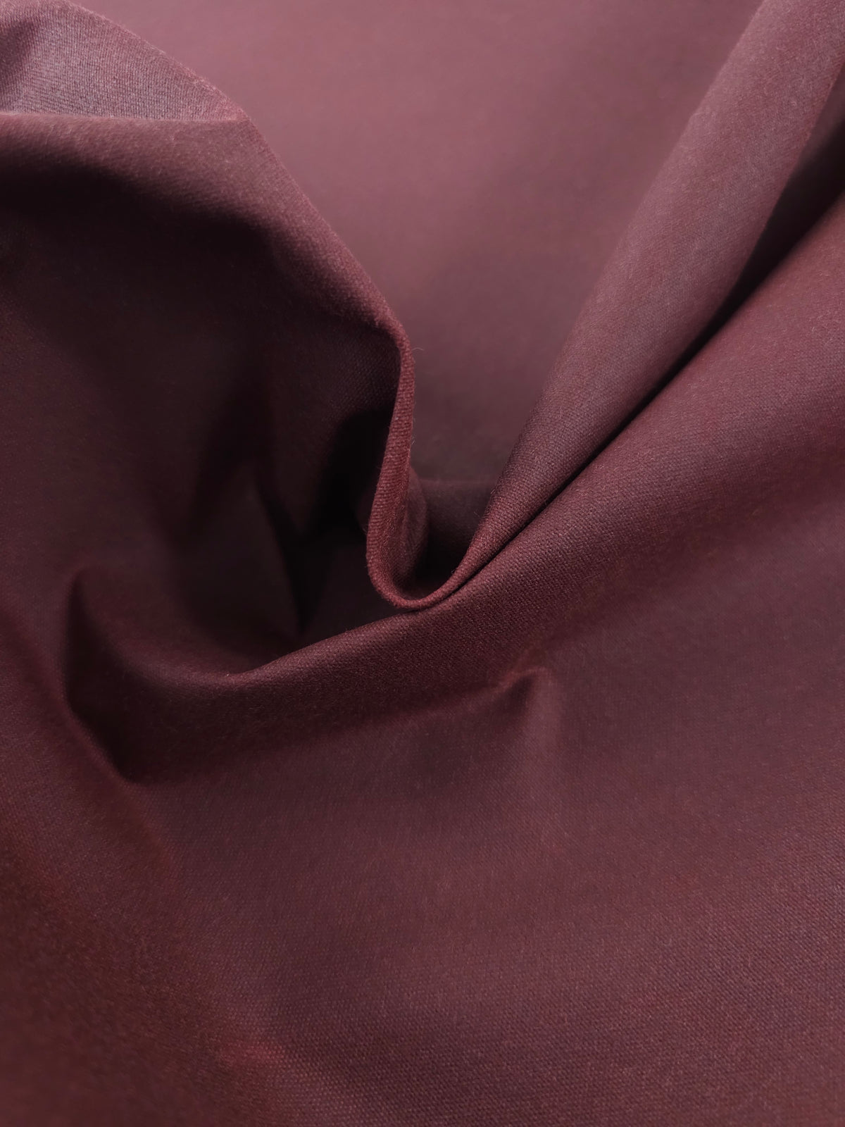 Burgundy Structured Wax Cotton