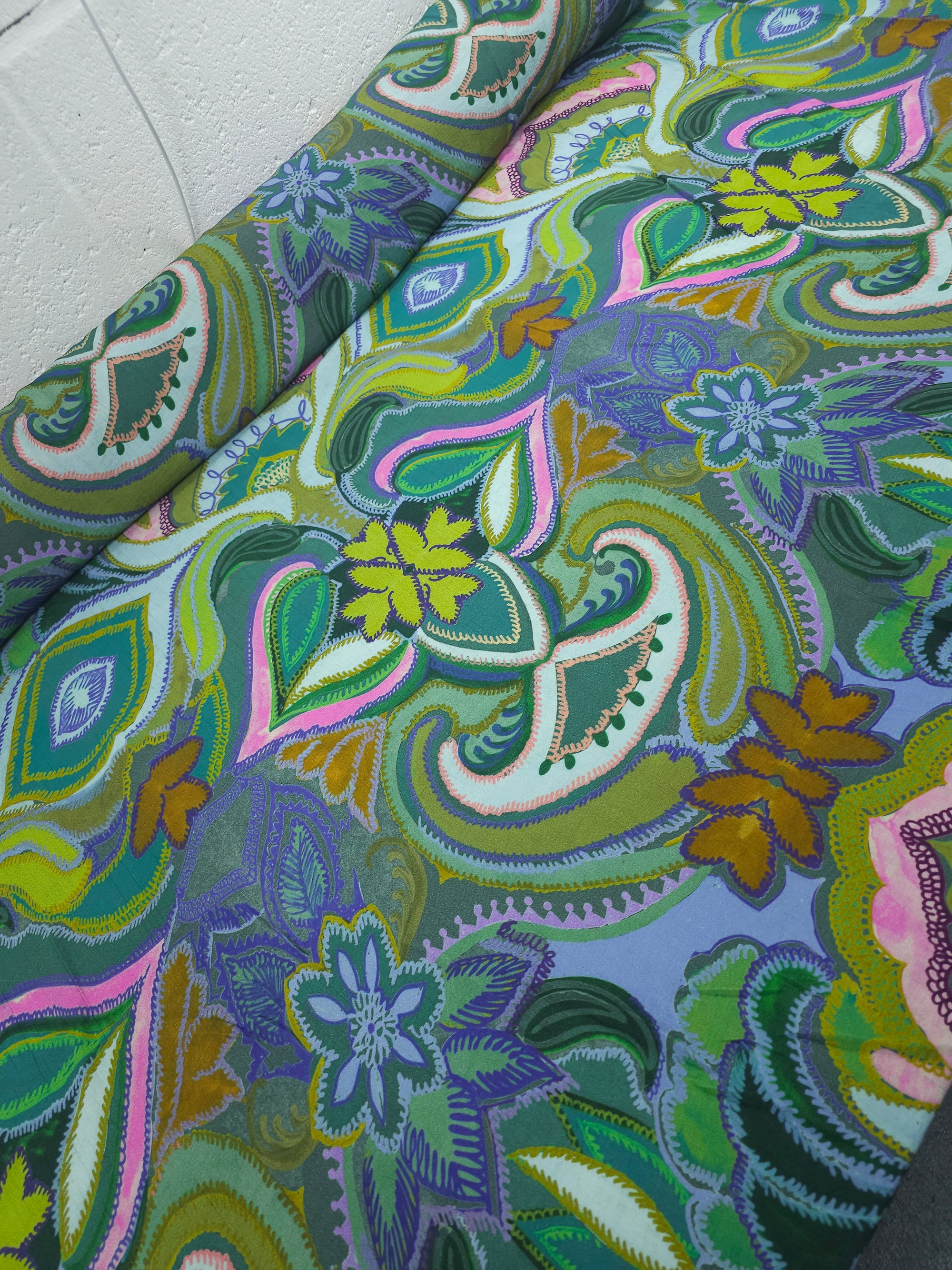Damask Tapestry Crinkle Modal Viscose