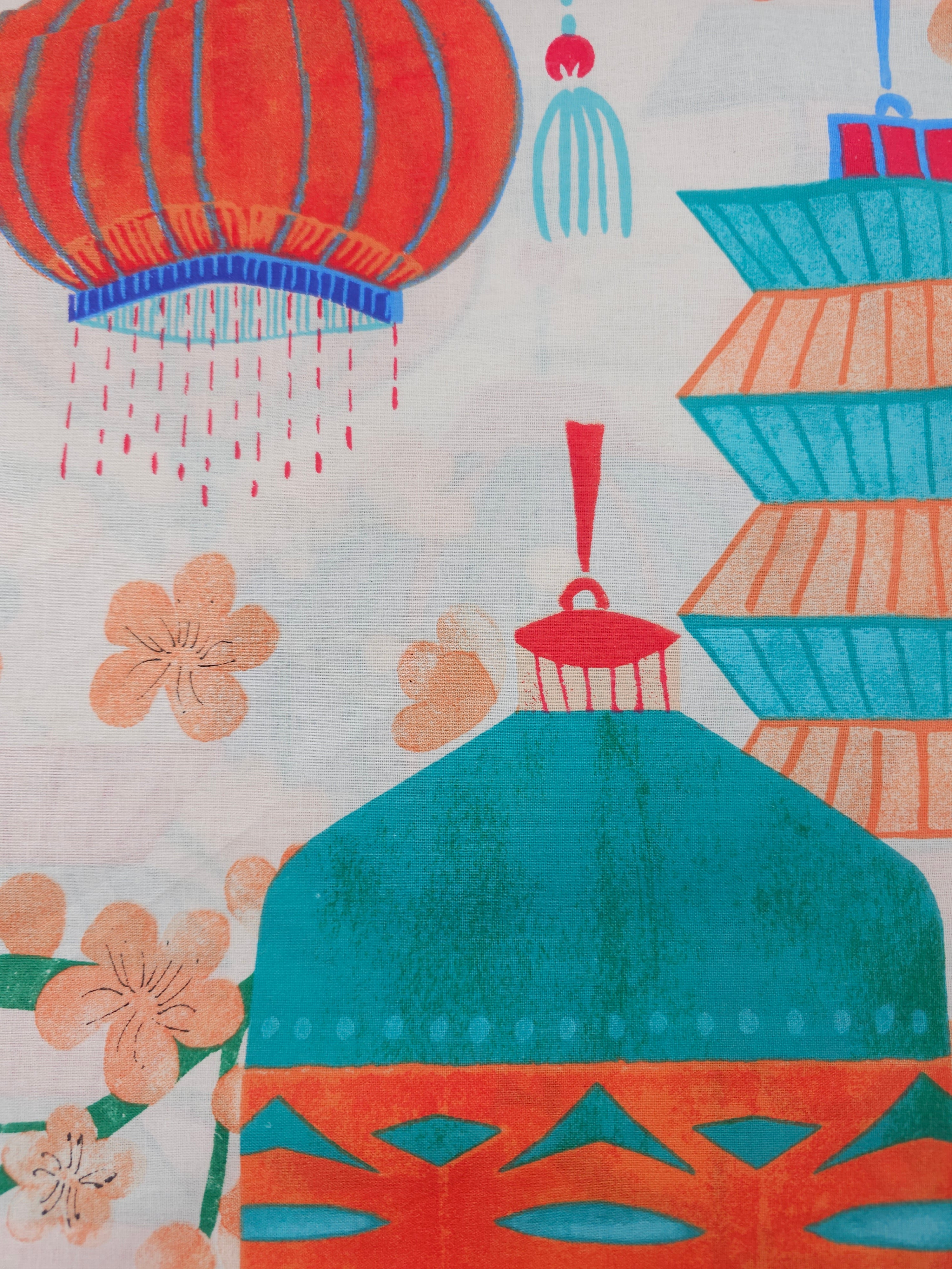 Japanese lanterns Cotton- 2.6m piece
