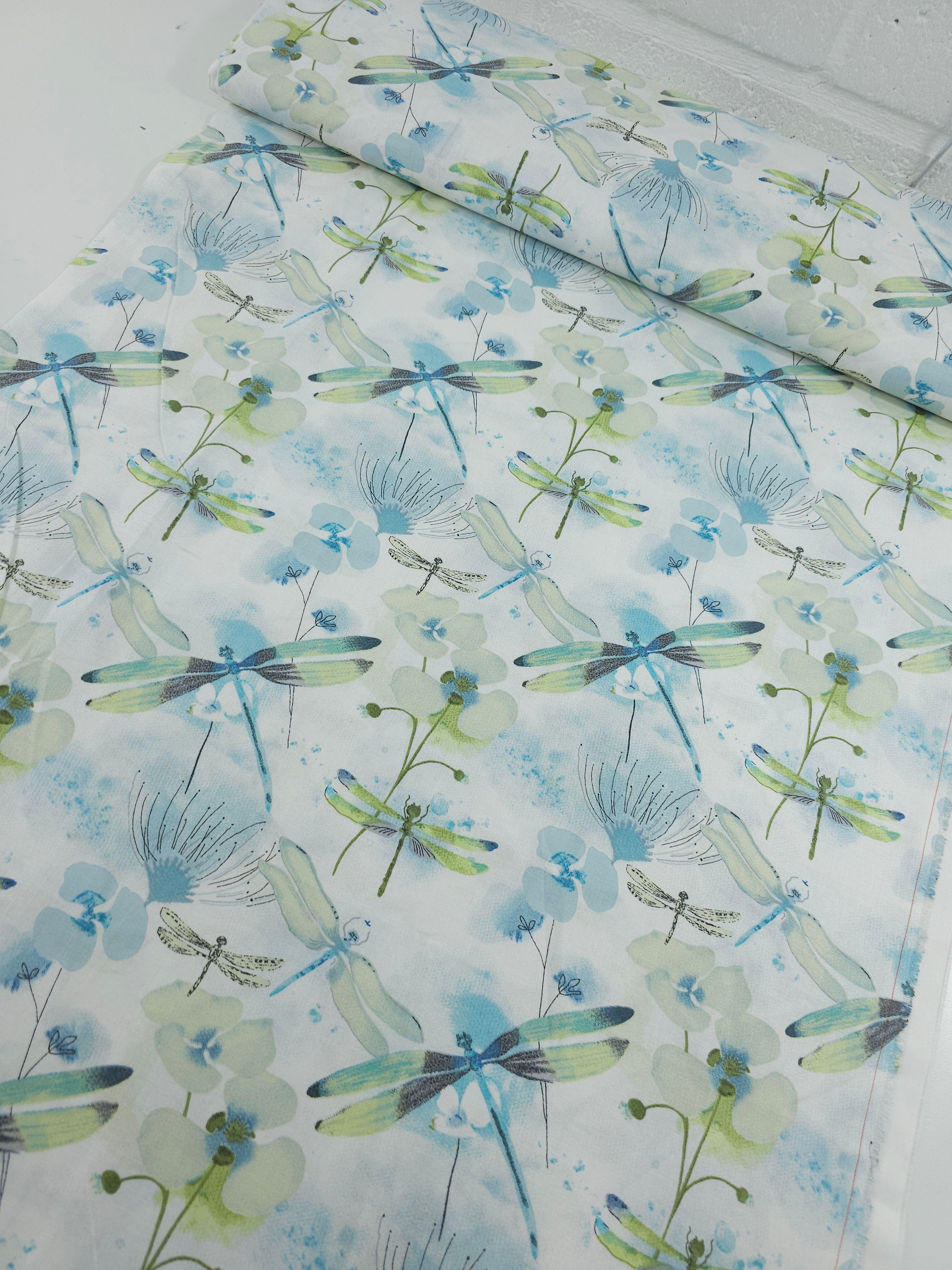 White Dragonfly Wonder 100% Cotton