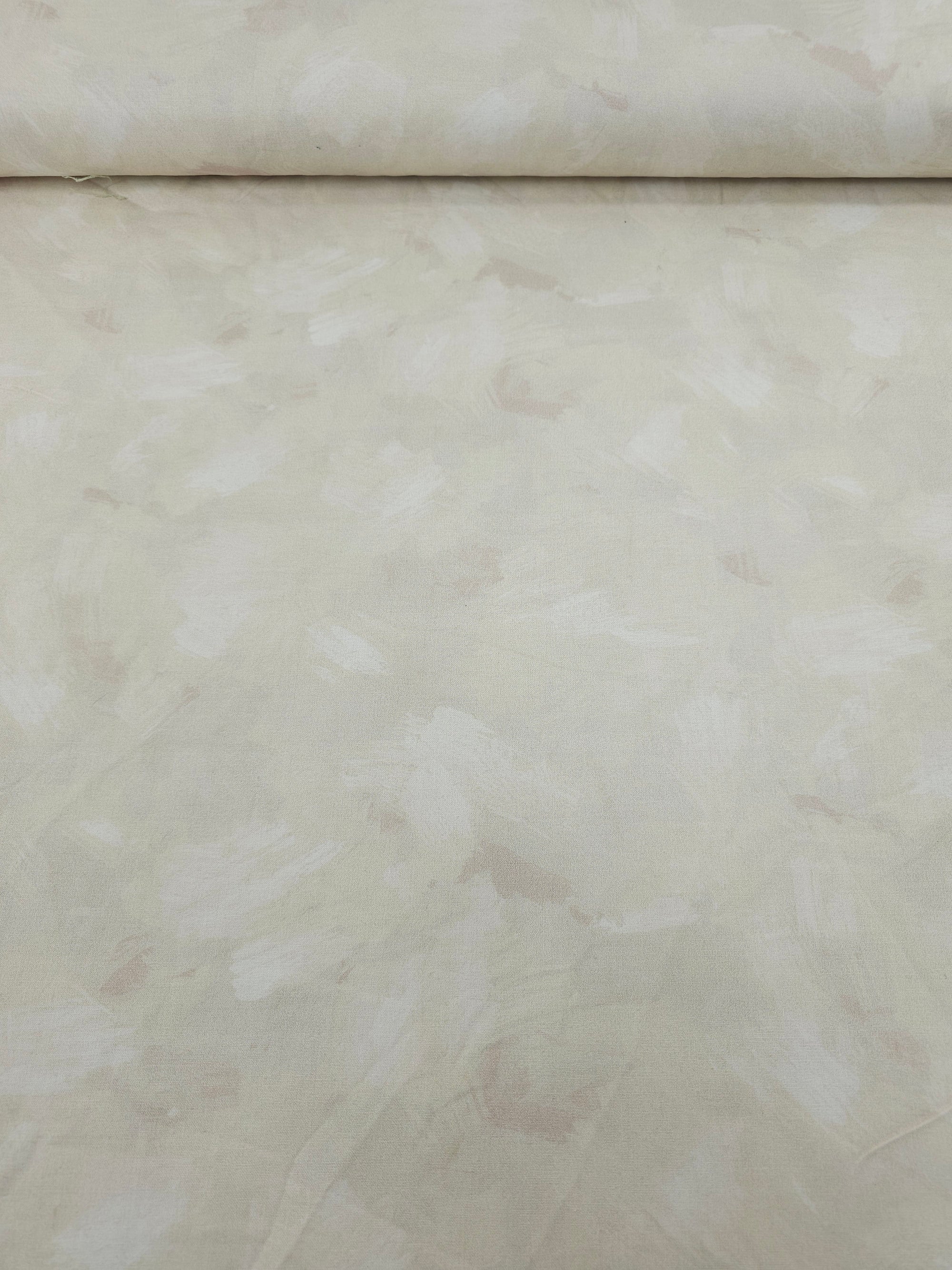 Pale Cream Watercolour Etchings 100% Cotton 106" *EXTRA WIDE*