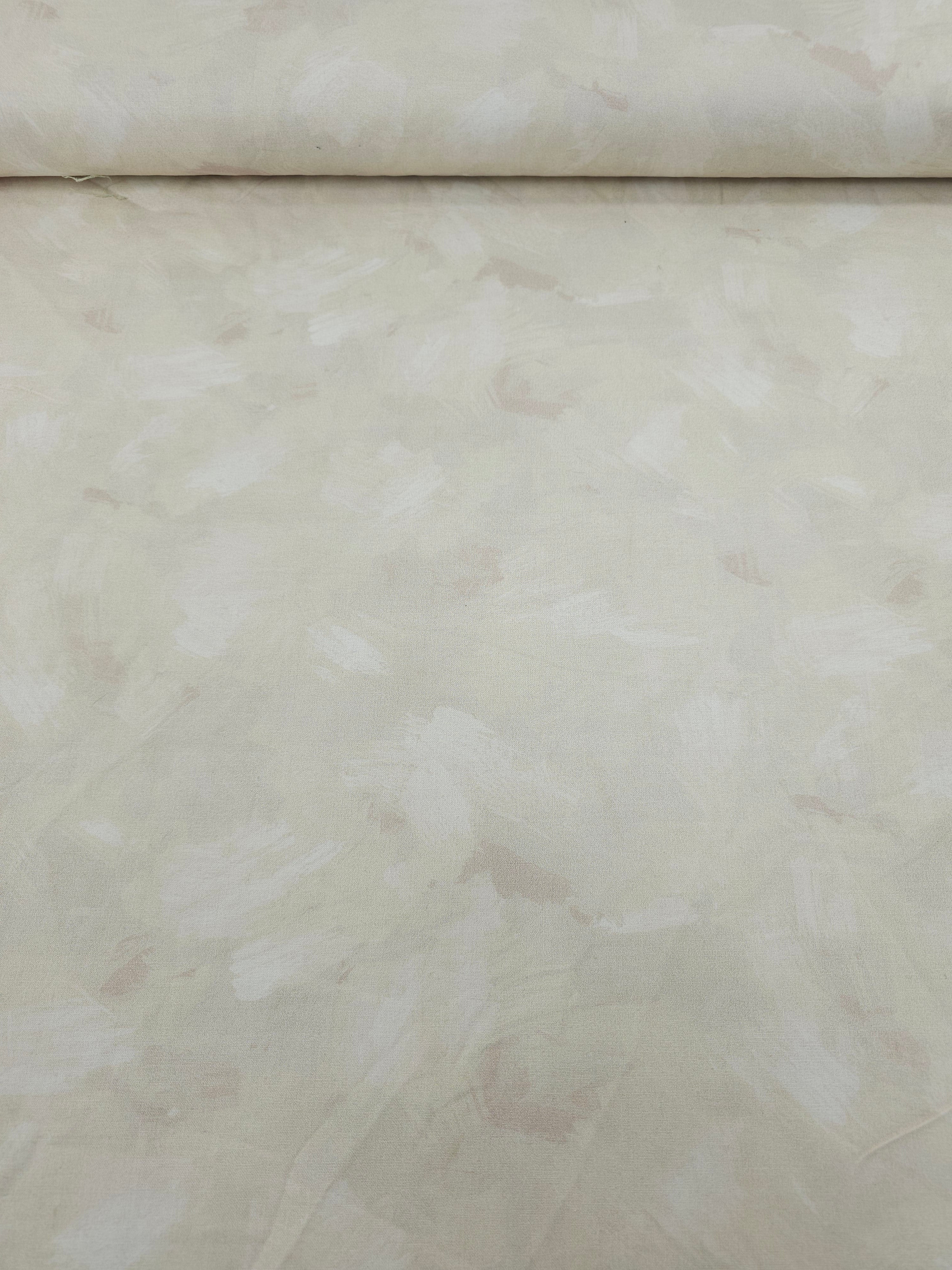Pale Cream Watercolour Etchings 100% Cotton 106" *EXTRA WIDE*
