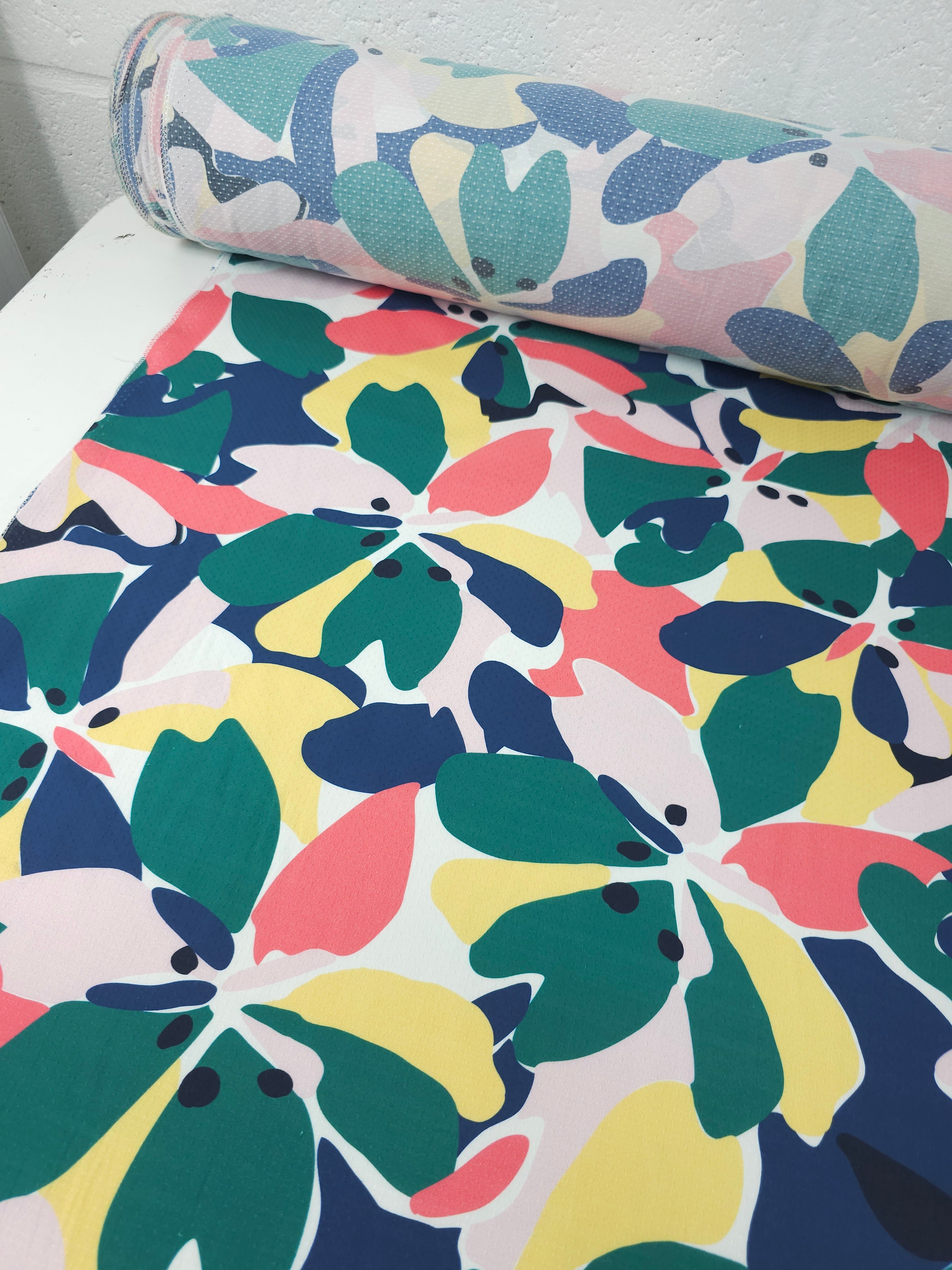 Wonder Floral Pop Dobby Cotton Viscose *DEFECT*