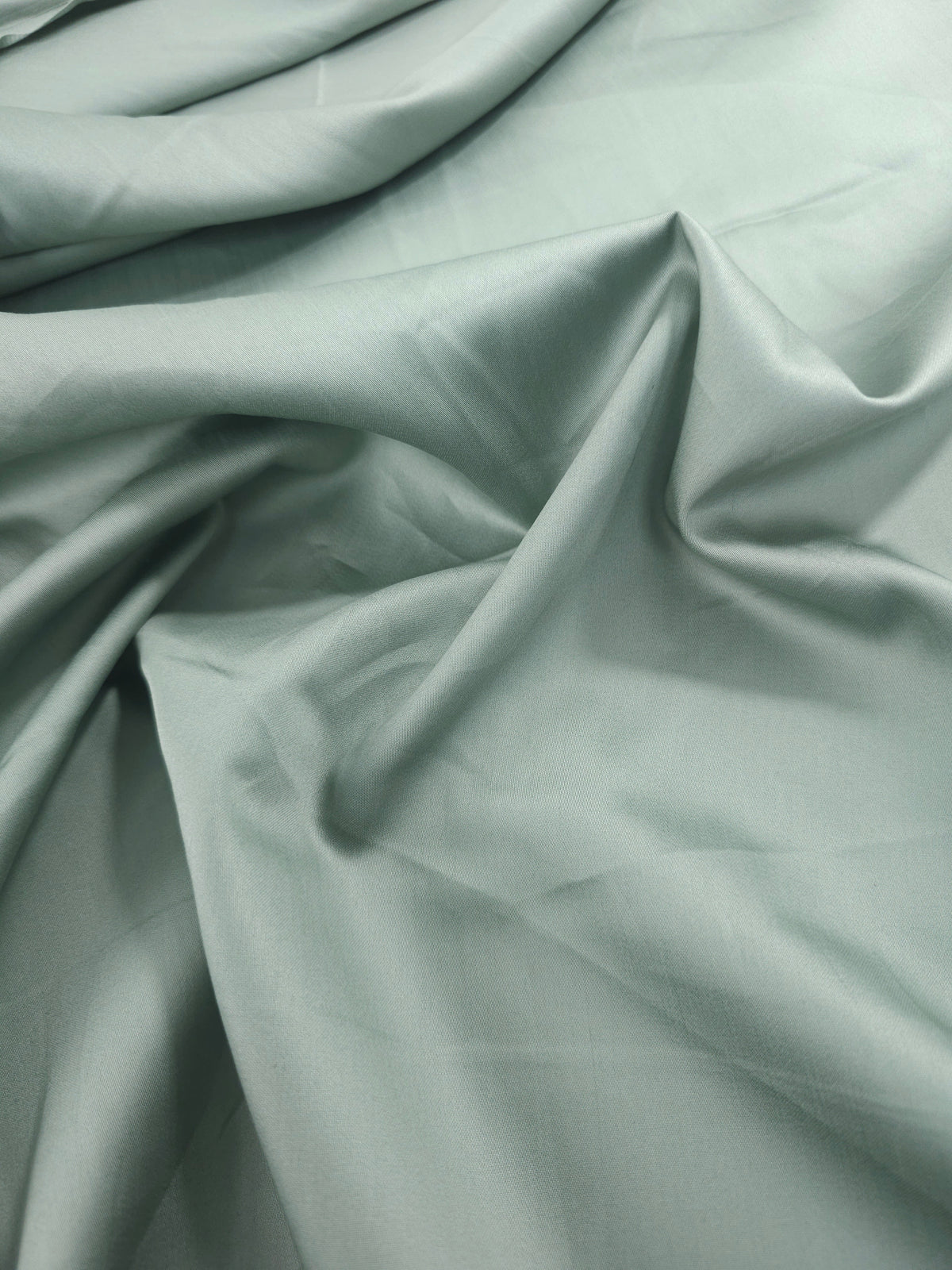 Pale Duck Egg Cotton Satin 60"