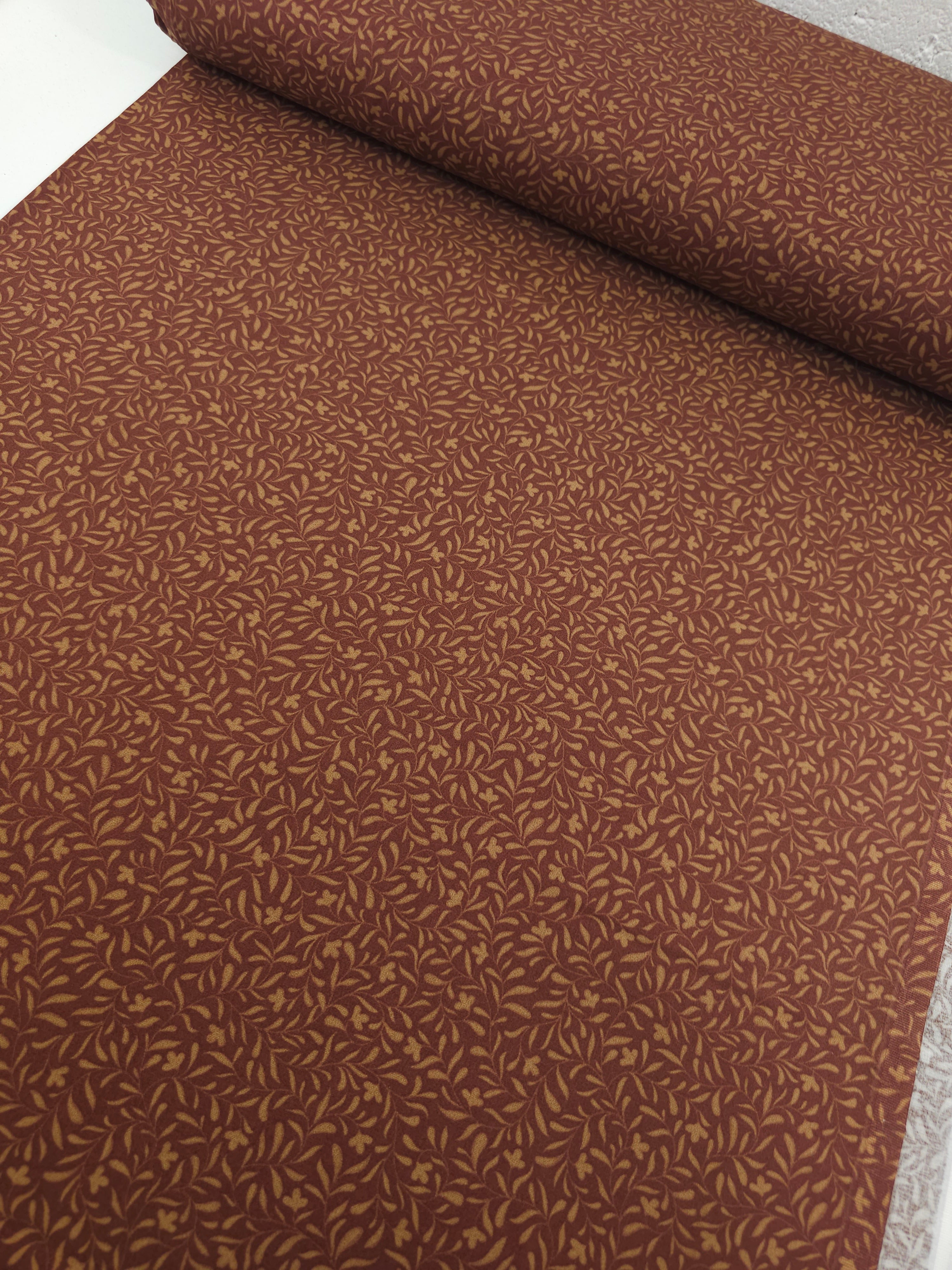 Vintage Brown Leaf Twine 100% Cotton