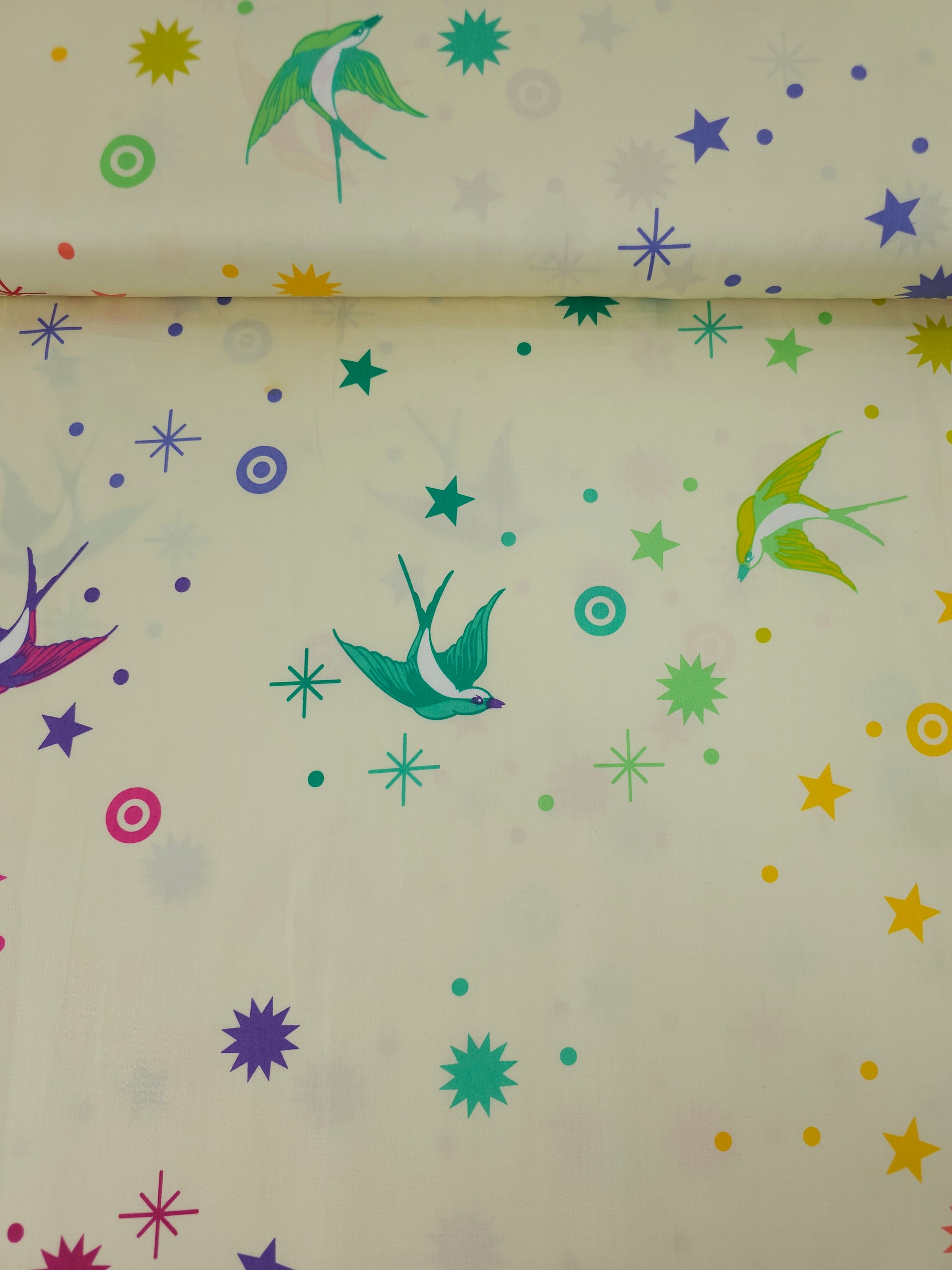 Mellow Rainbow Fairy Dust Cotton Sateen 108" - Tula Pink *EXTRA WIDE*