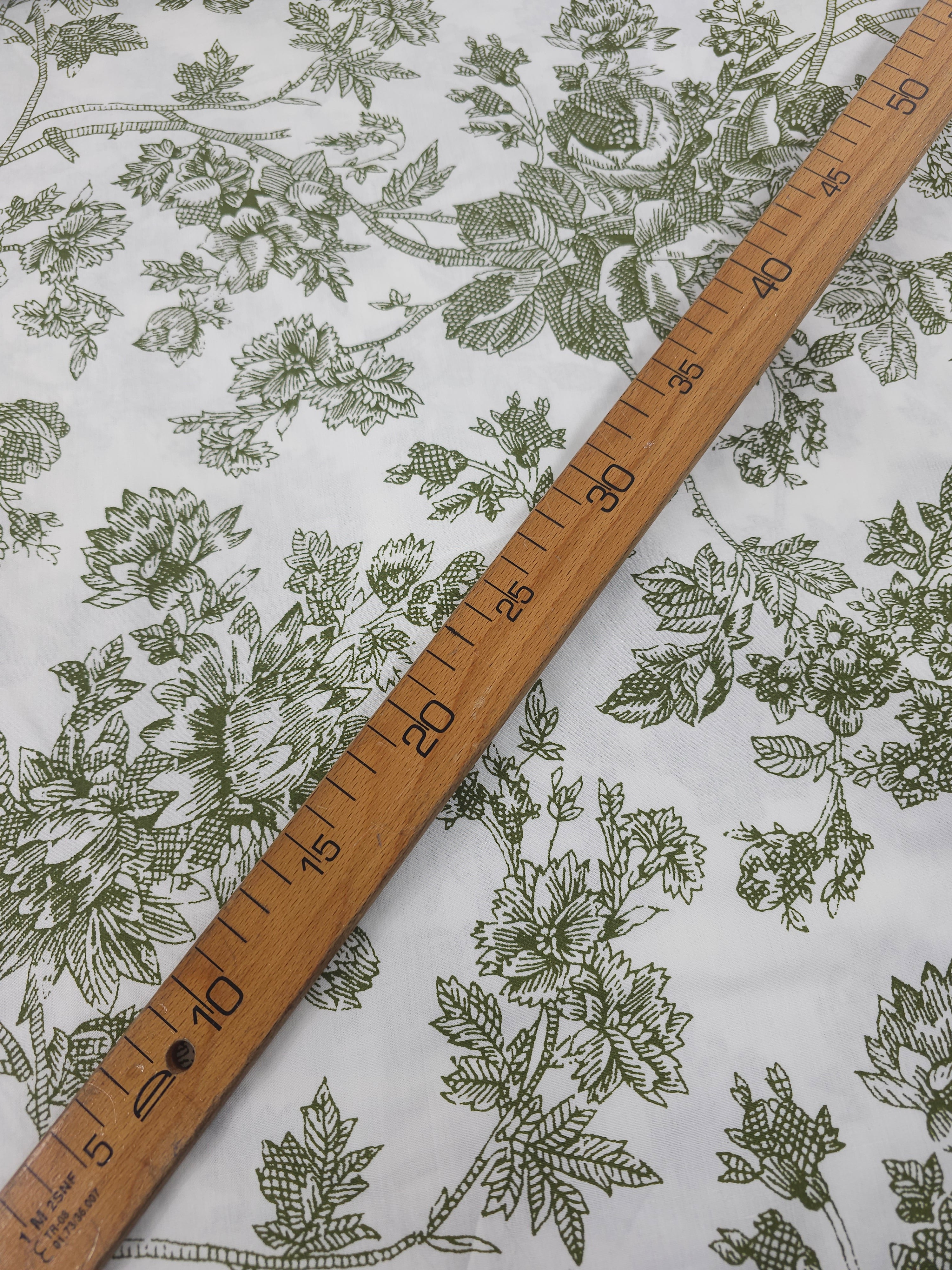 Olive Green Floral Sketch 100% Cotton 118” - Urban Outfitters *EXTRA WIDE*