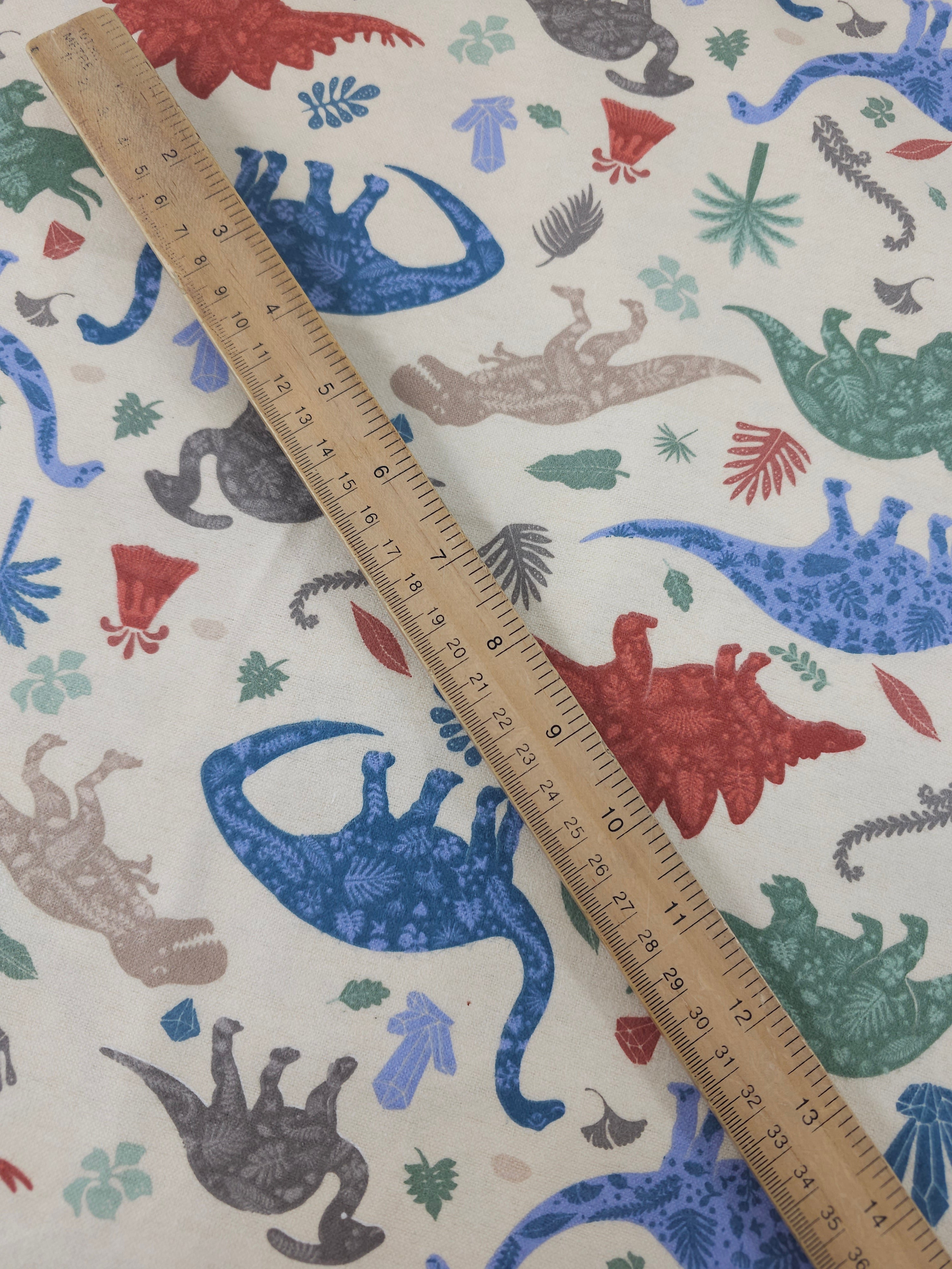 Dinosaur Fern Lightweight Flannel Cotton
