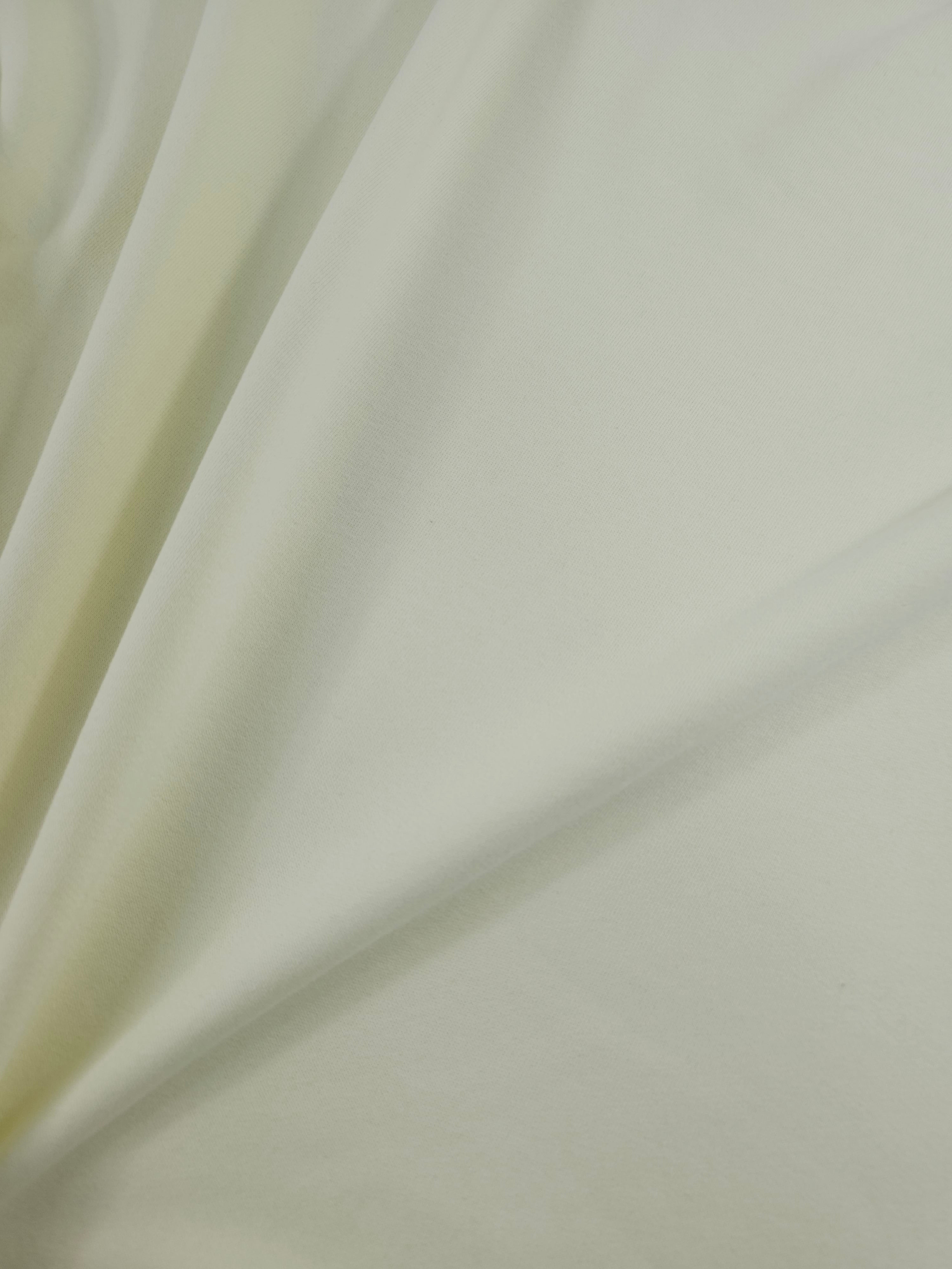 Pale Creamy Yellow Loopback Terry