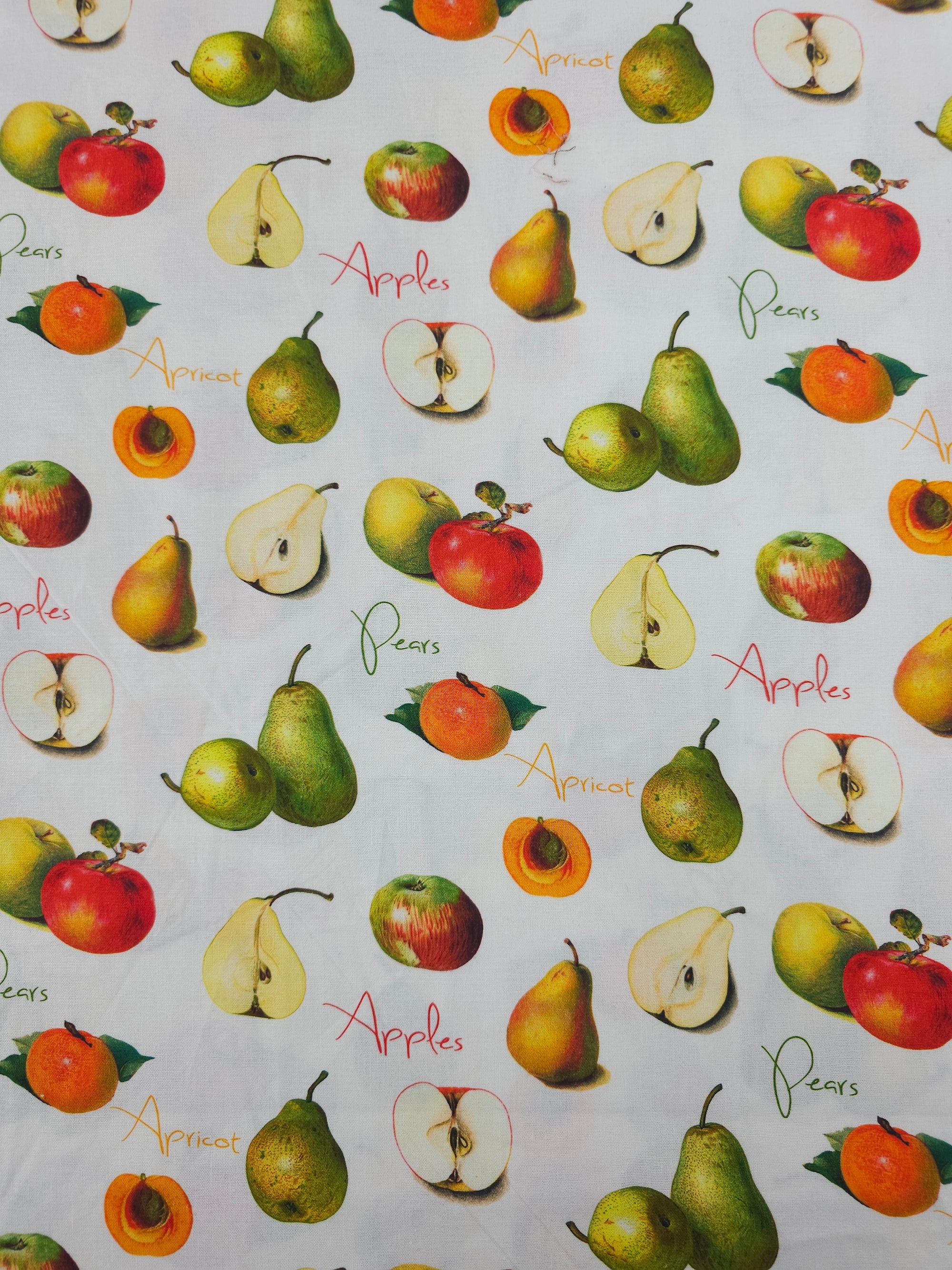 Apples Pears Apricots 100% Cotton - Joann