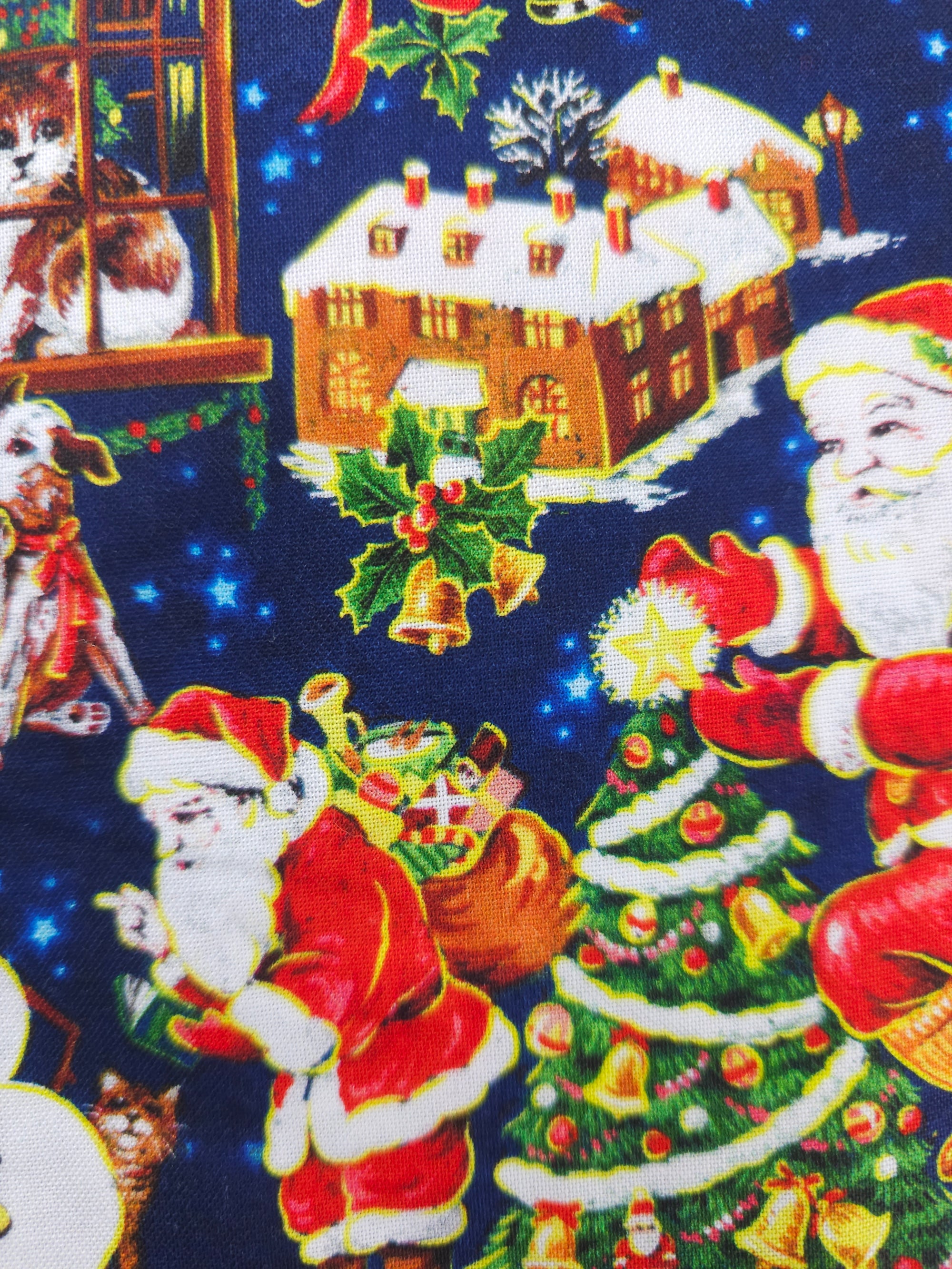 Santa's mission Cotton- 1.3m piece