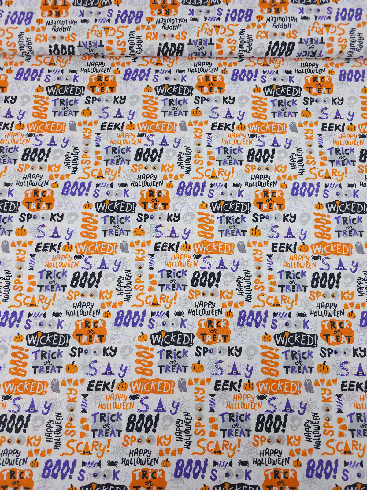 Halloween Phrases 100% Cotton